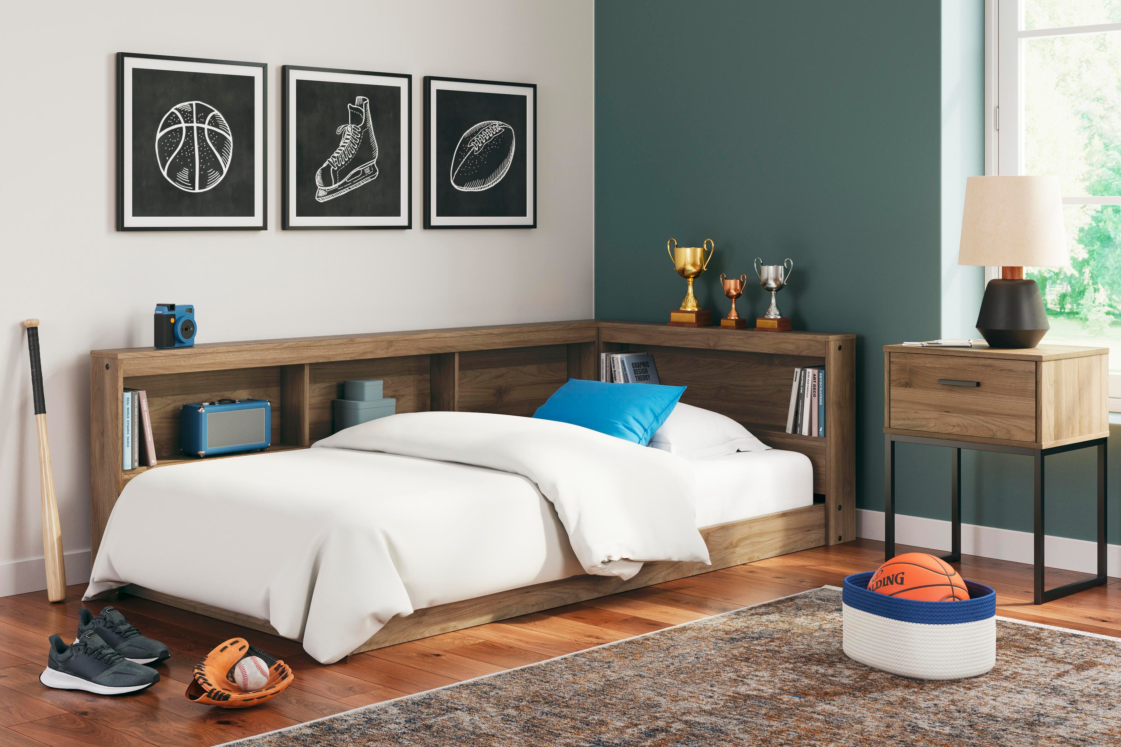 Deanlow Twin Bookcase Storage Bed - image 1