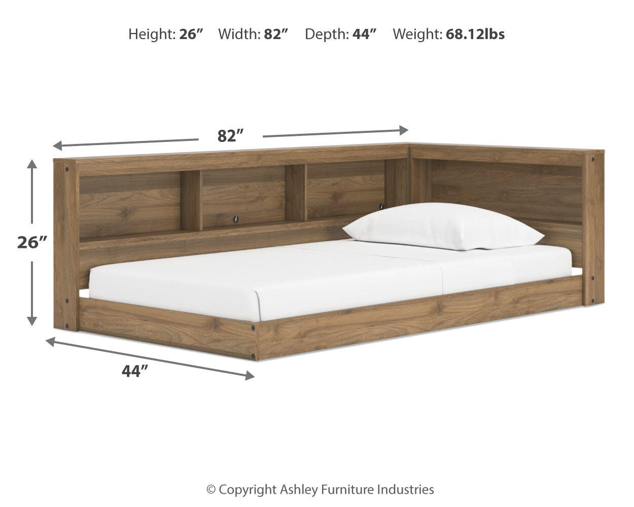 Deanlow Twin Bookcase Storage Bed - image 9
