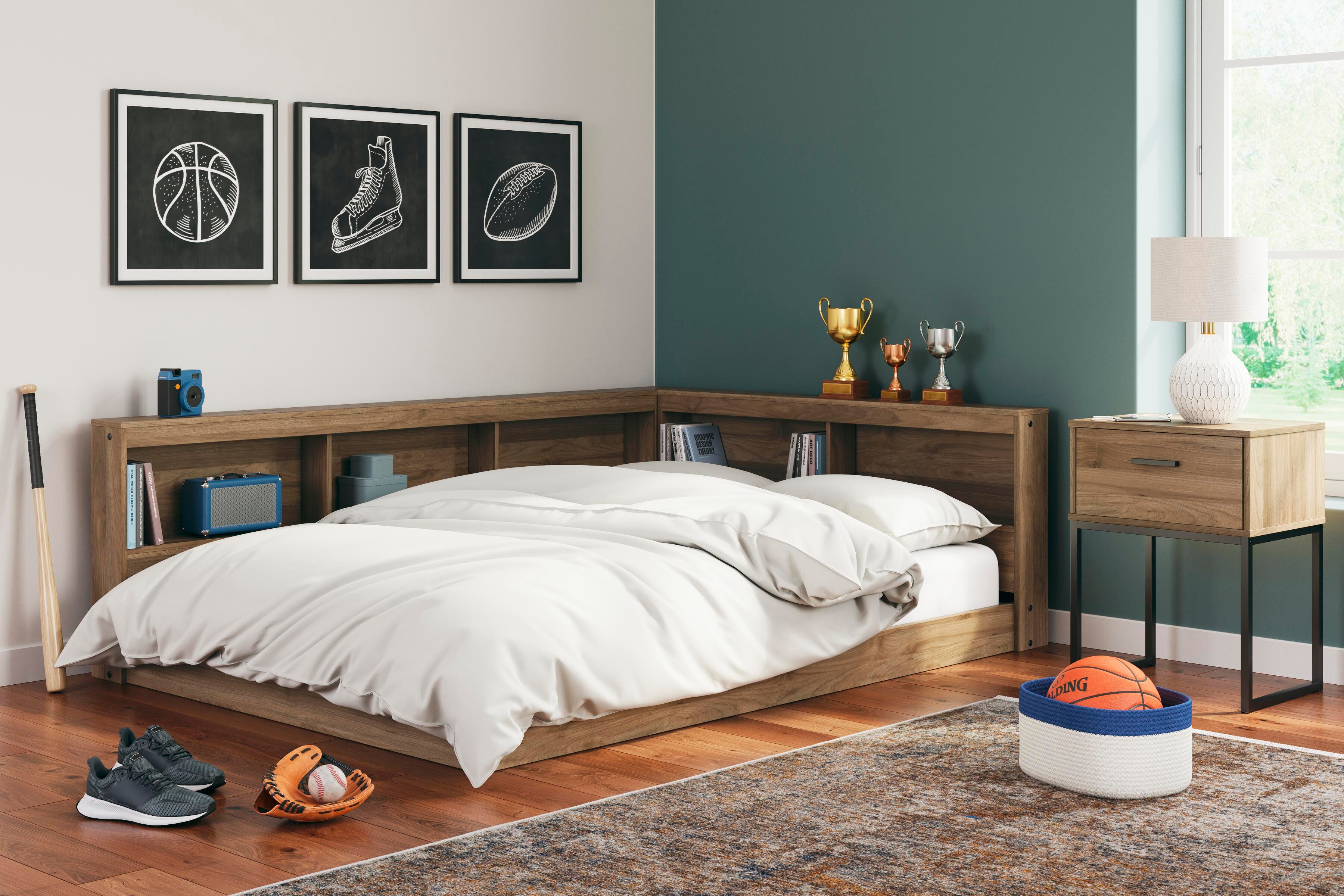 Deanlow Full Bookcase Storage Bed - image 1