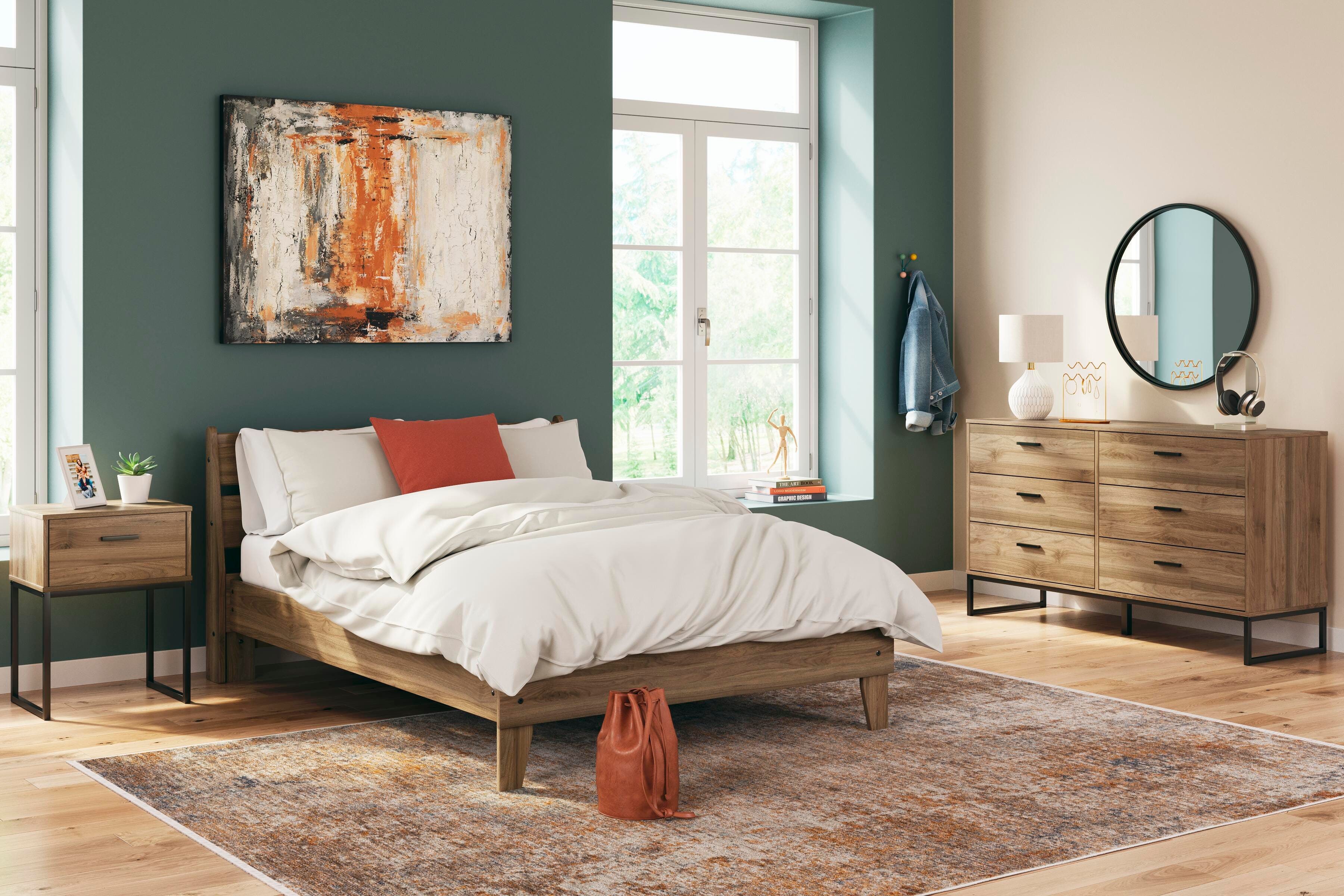 Cama de plataforma completa Deanlow - image 10