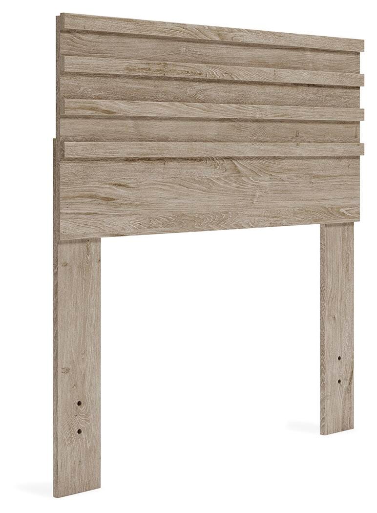 Oliah Twin Panel Headboard, Natural, large