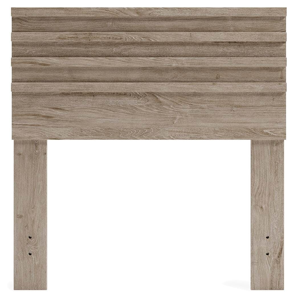 Oliah Twin Panel Headboard, Natural, large