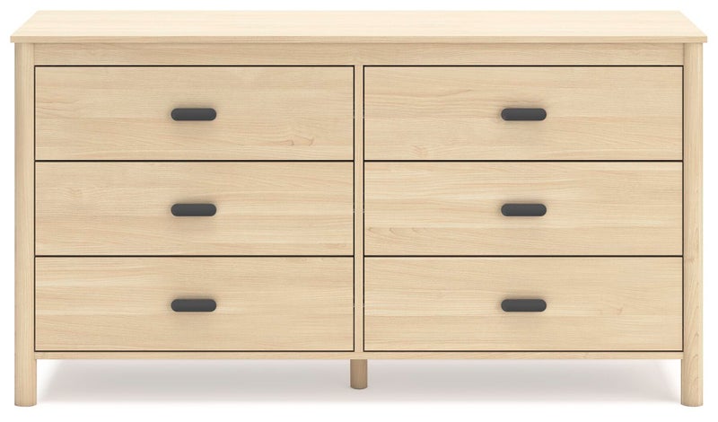 Cabinella 6 Drawer Dresser, Tan