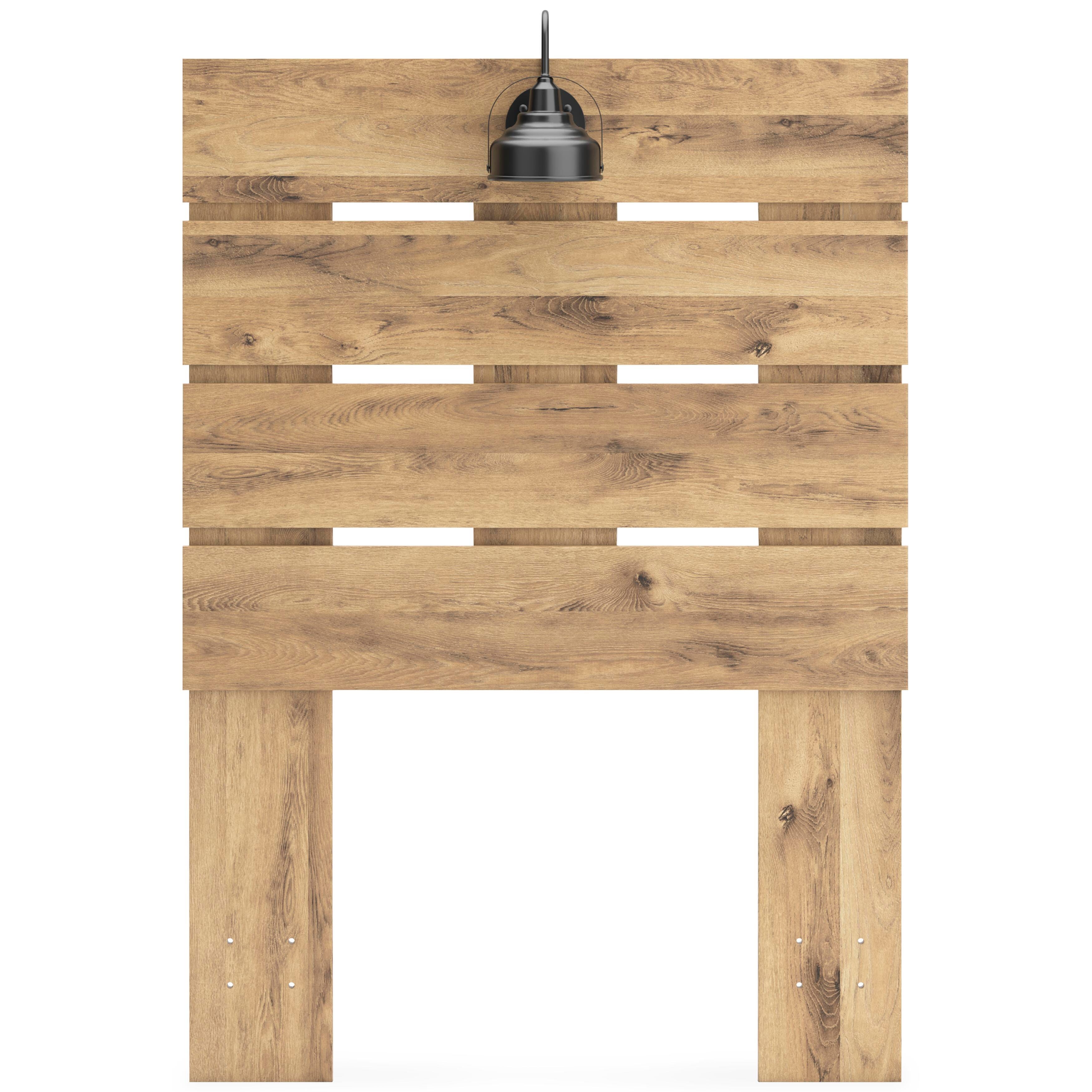 Larstin Twin Panel Headboard, Tan Brown, large