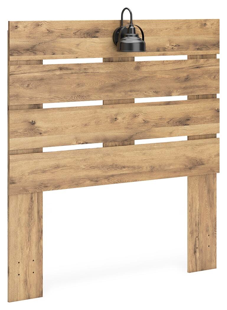 Larstin Full Panel Headboard, Tan Brown, large