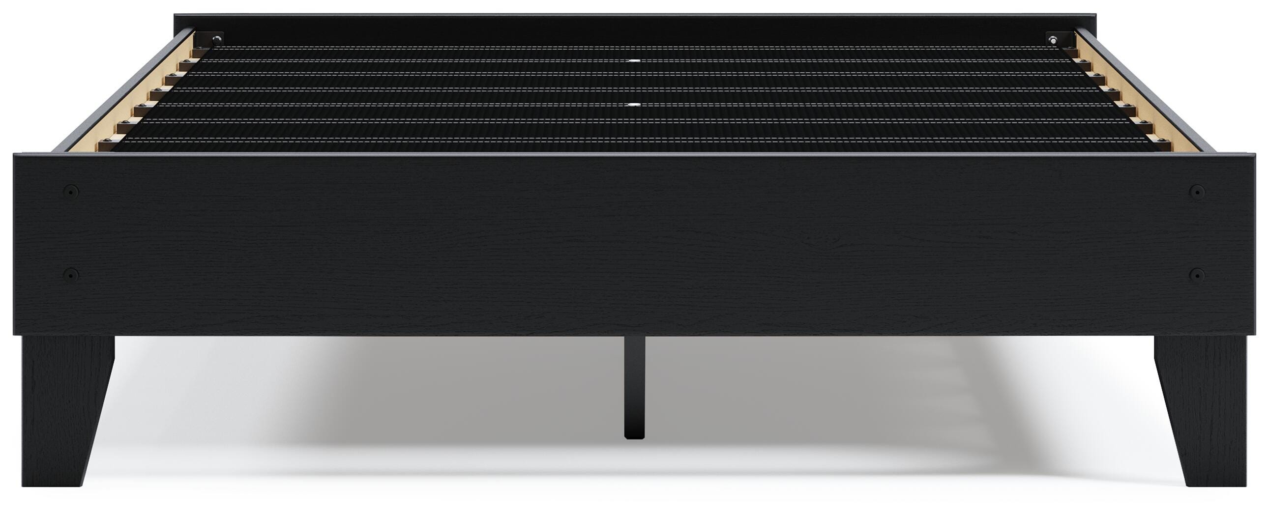 Finch Platform Bed, Black, large
