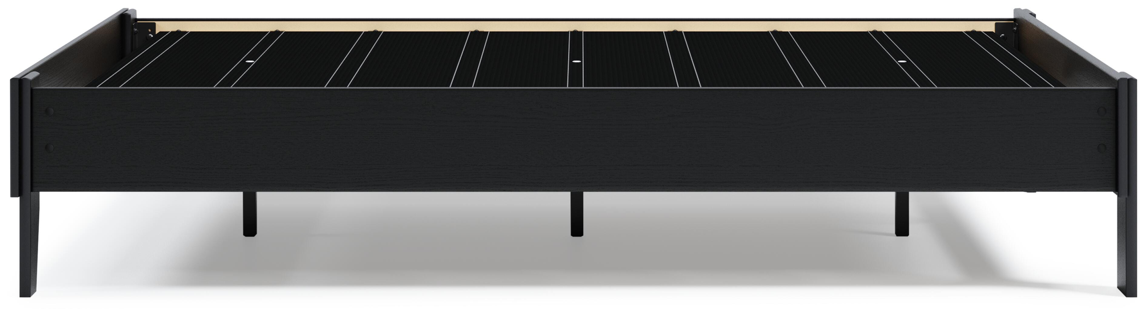 Finch Platform Bed, Black, large