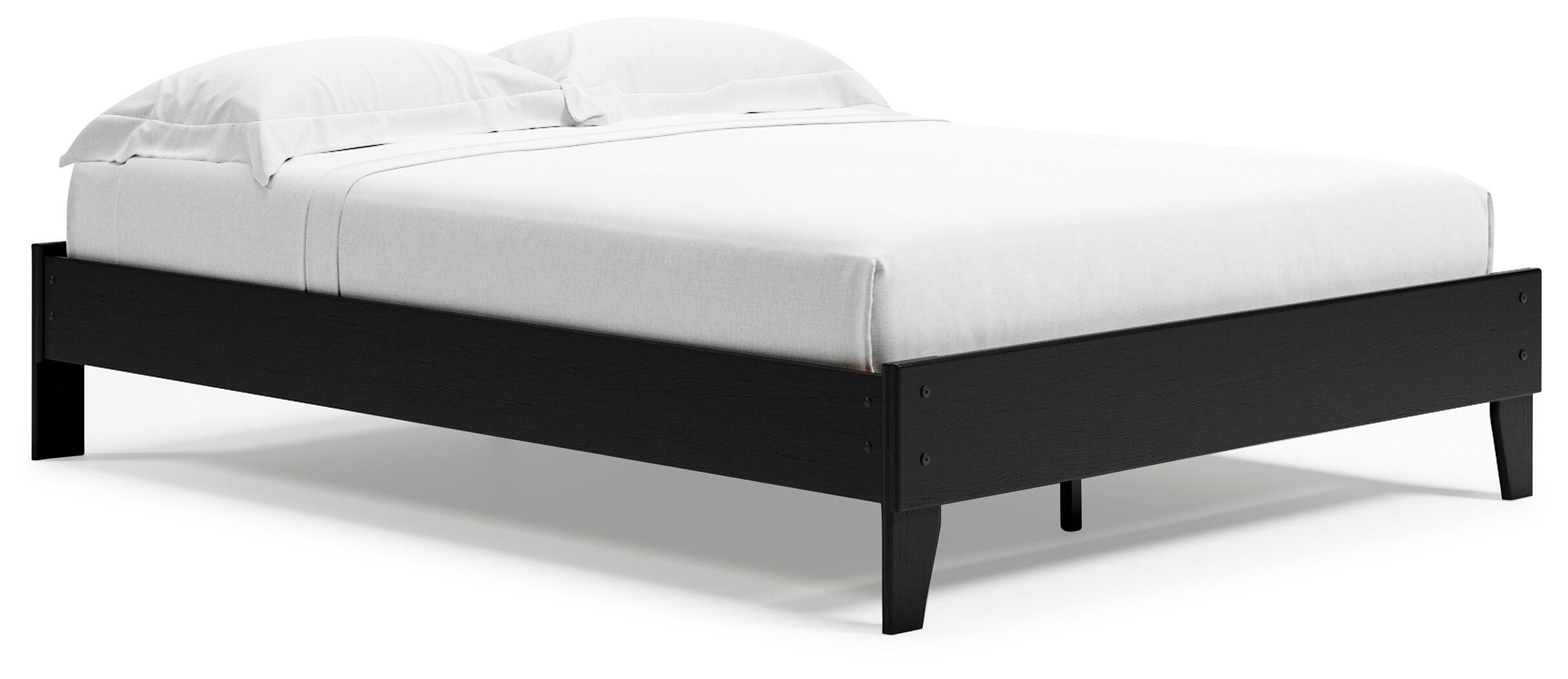 Finch Queen Platform Bed, Black, large