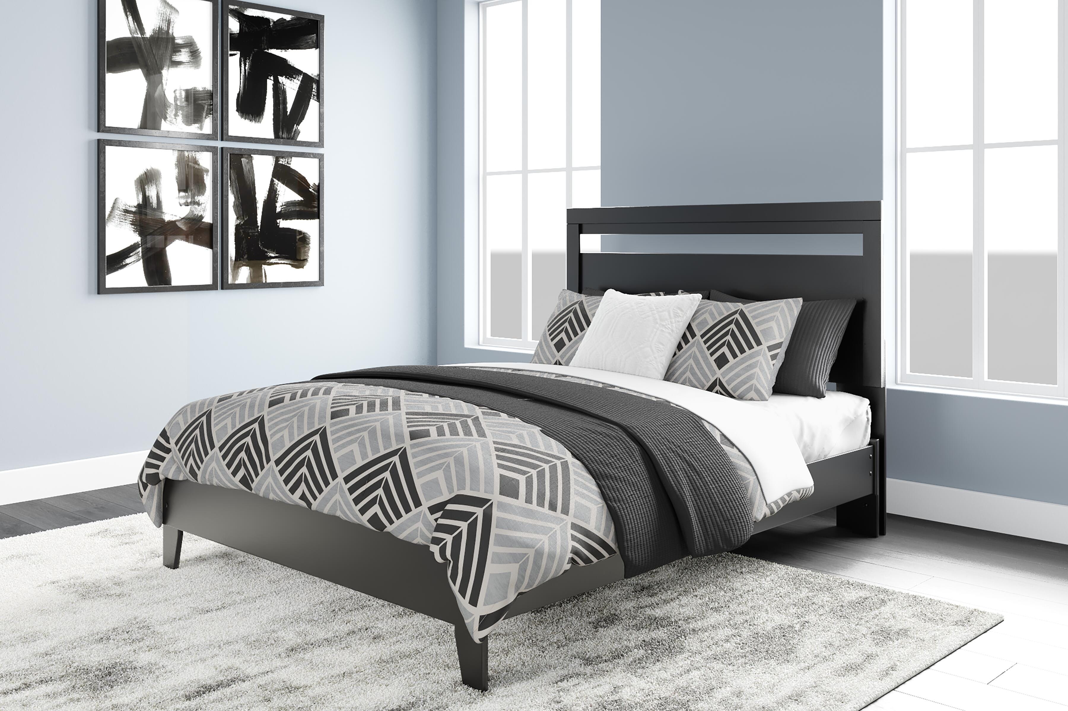 Cama Queen con Plataforma y Paneles Finch con Cómoda y Mesita de Noche - image 16