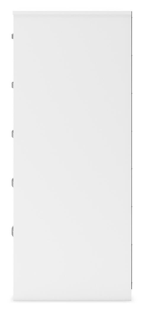 Flannia Chest of Drawers, White, large