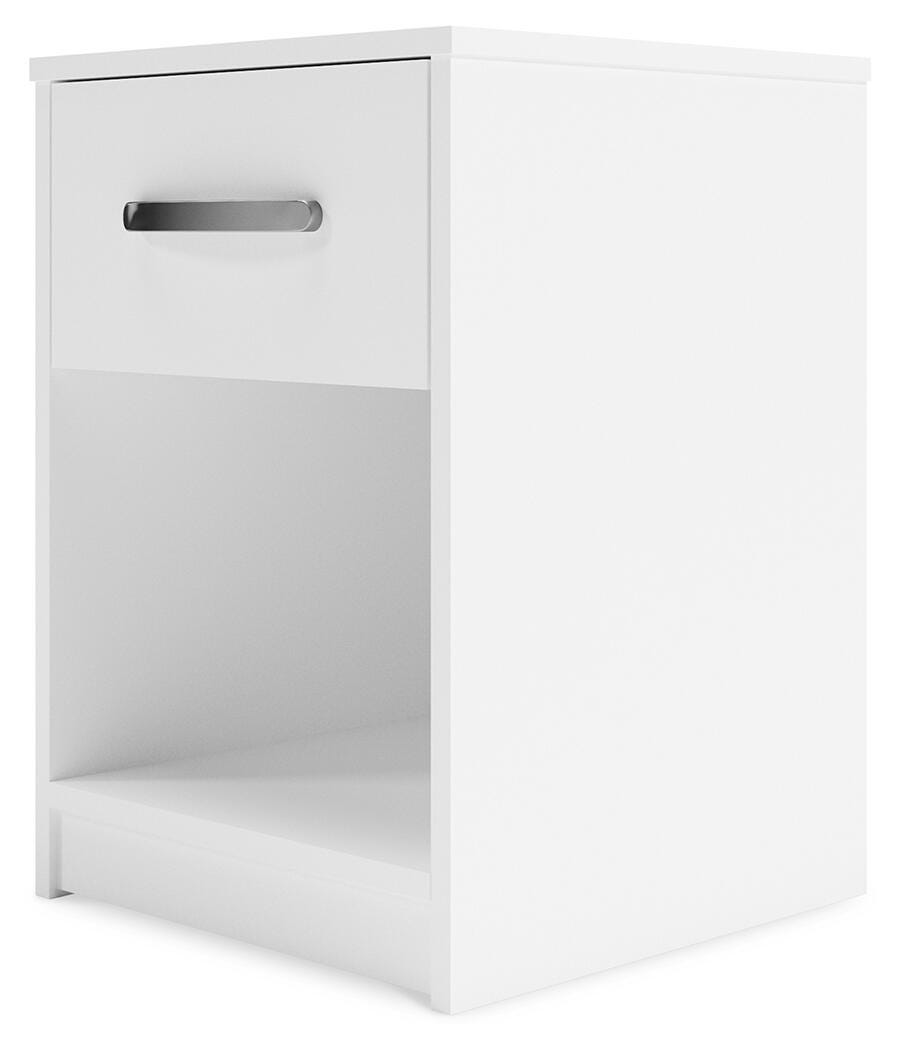Flannia Nightstand, White, large