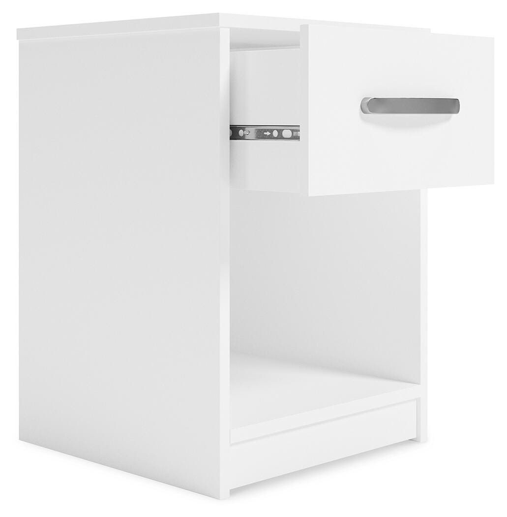 Flannia Nightstand, White, large