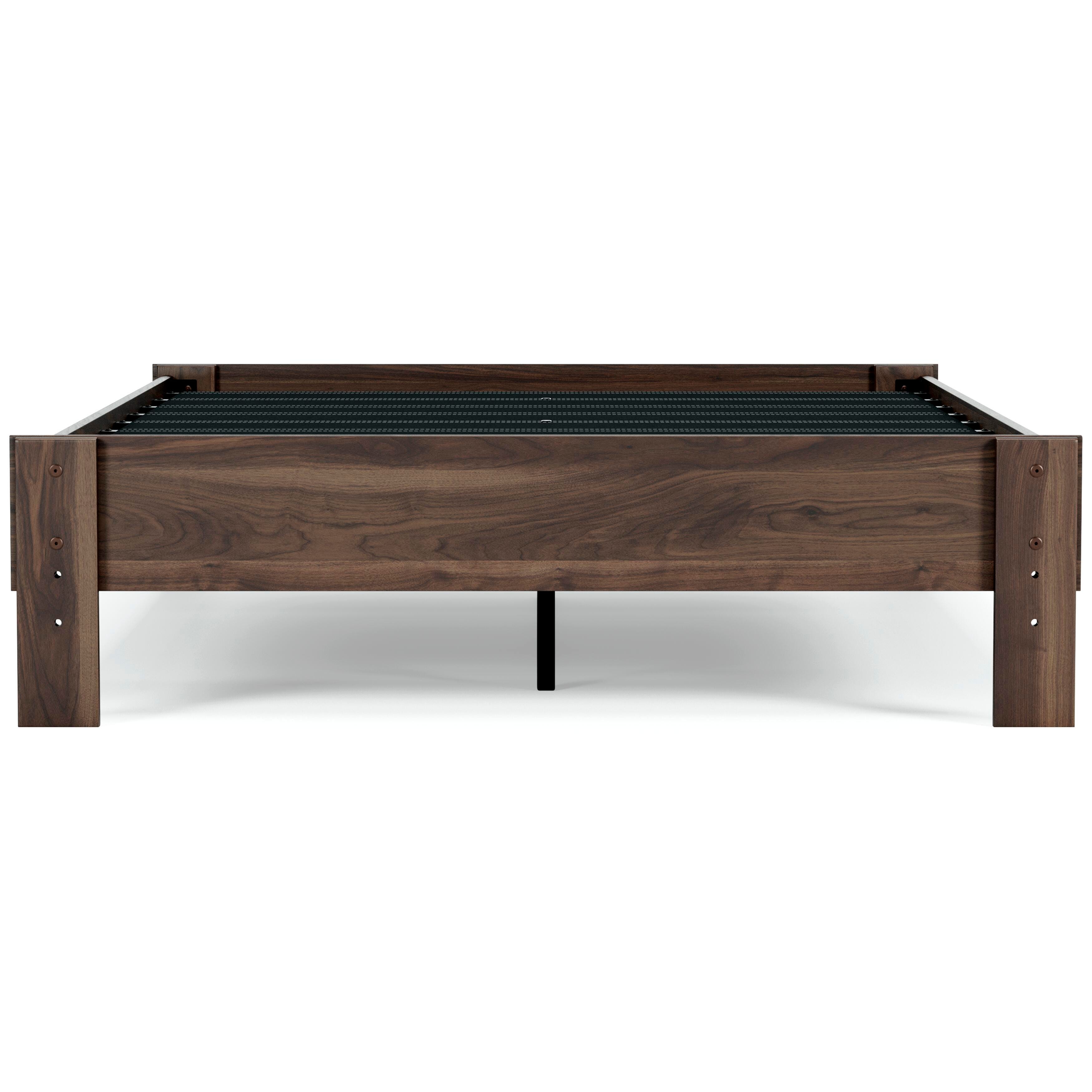 Calverson Platform Bed with Mattress, Mocha, large
