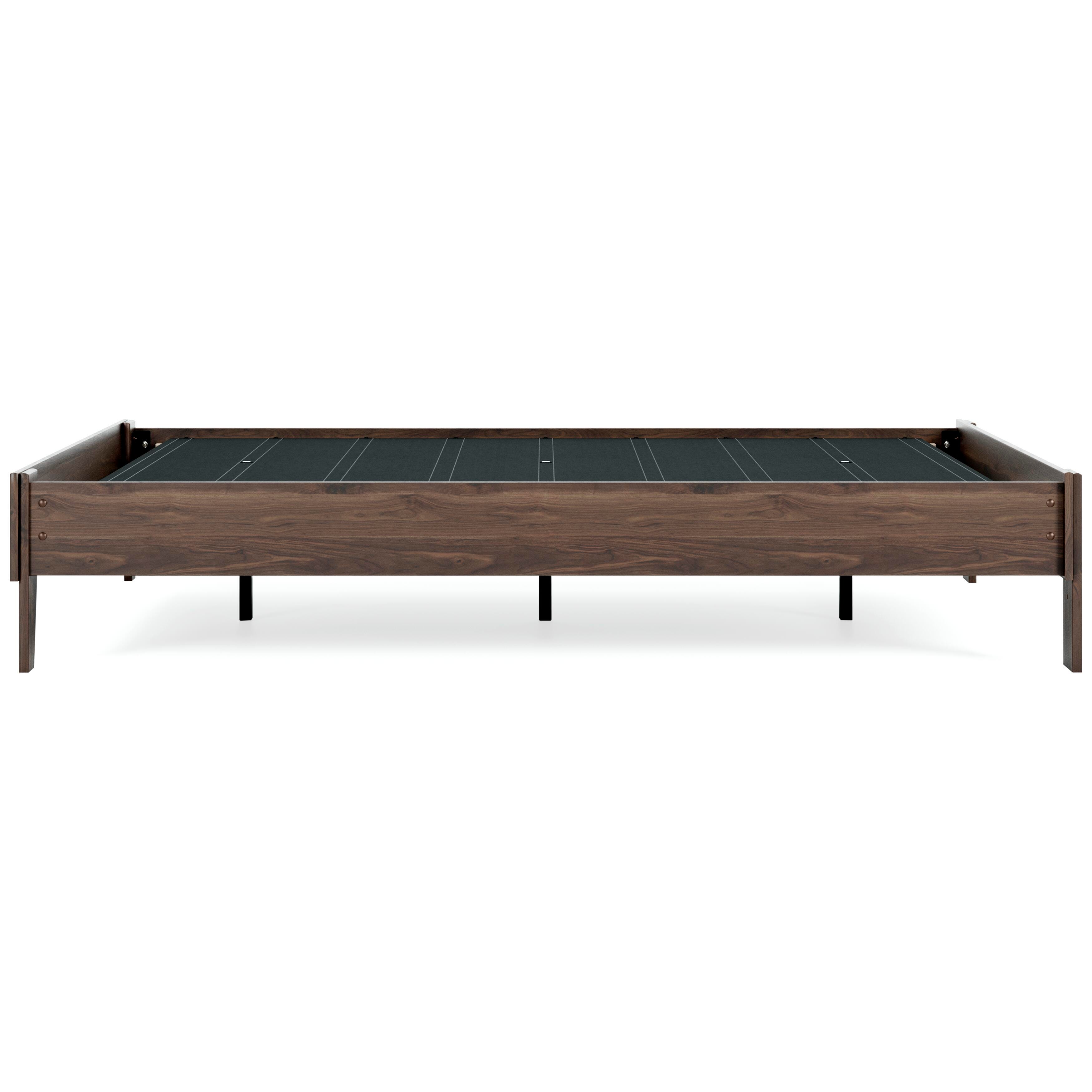 Calverson Queen Platform Bed with Mattress, Mocha, large