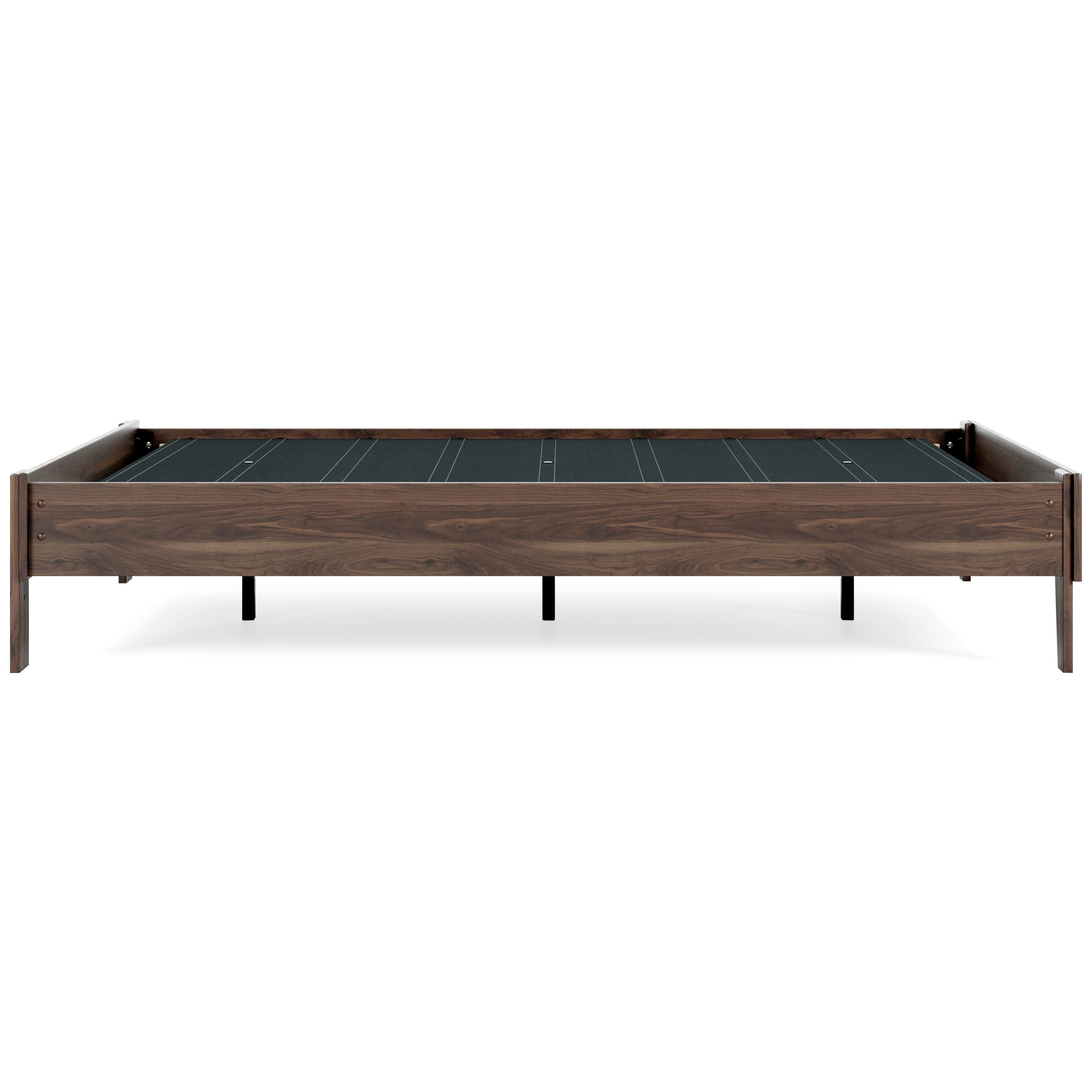 Calverson Queen Platform Bed with Mattress, Mocha, large