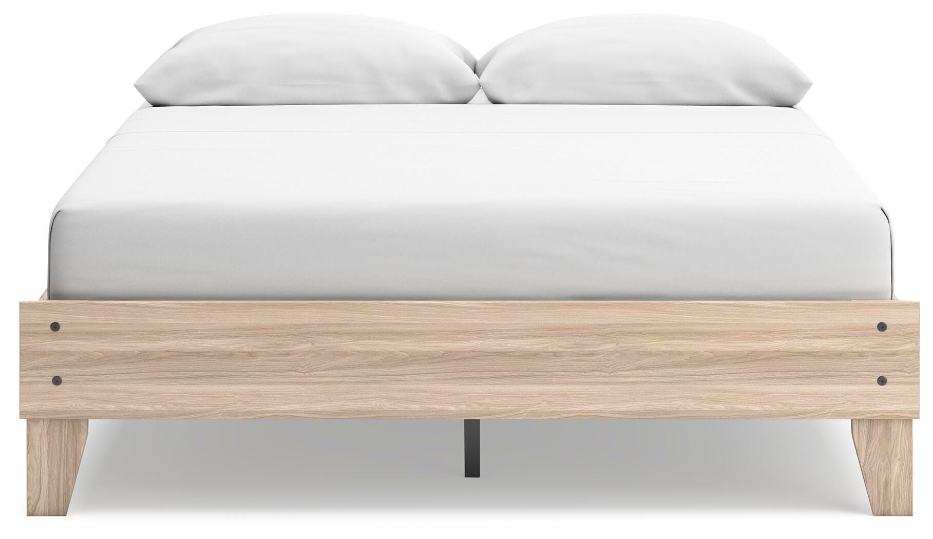 Battelle Queen Platform Bed, Tan, large