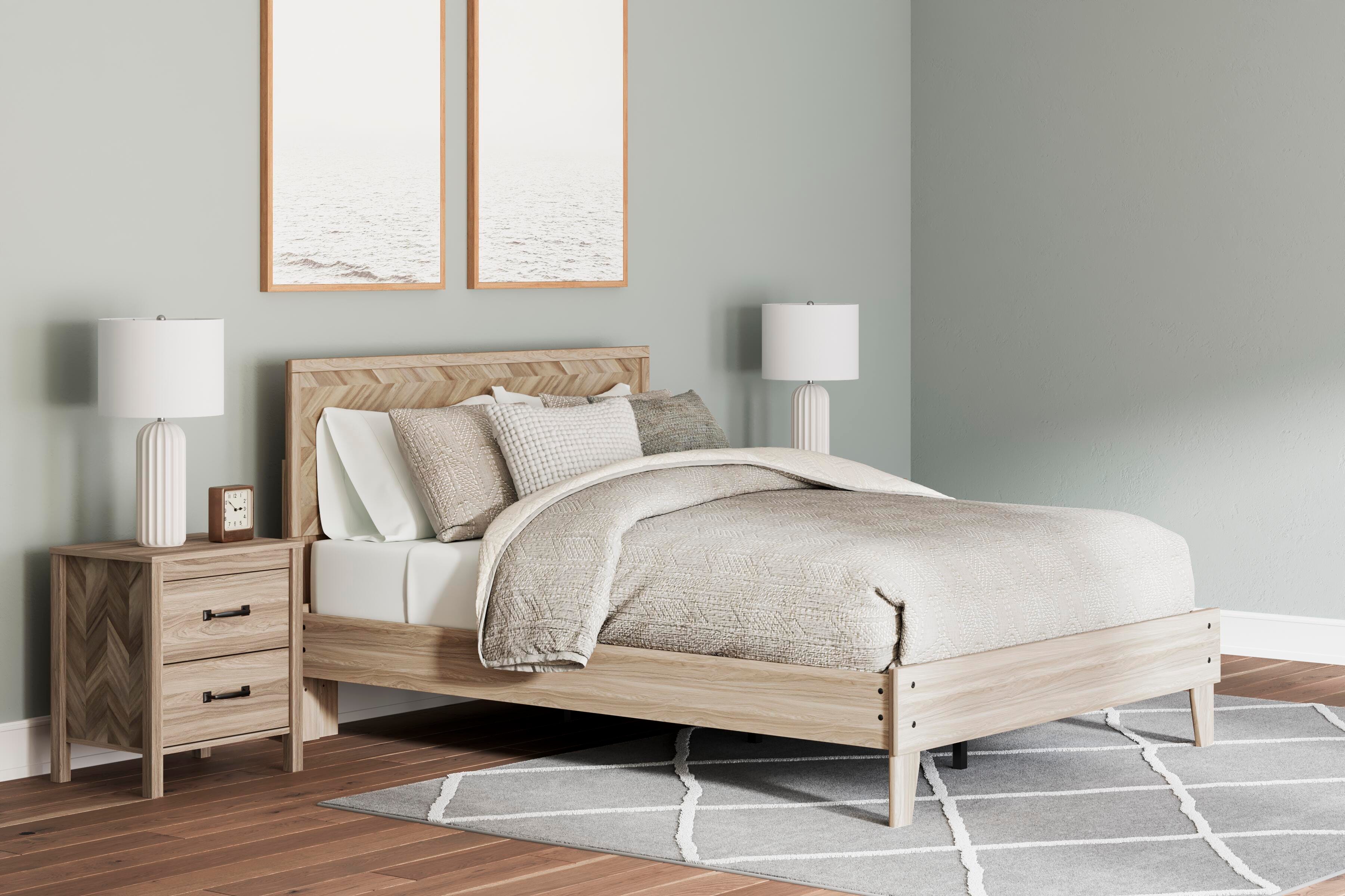 Battelle Full Panel Platform Bed, , large