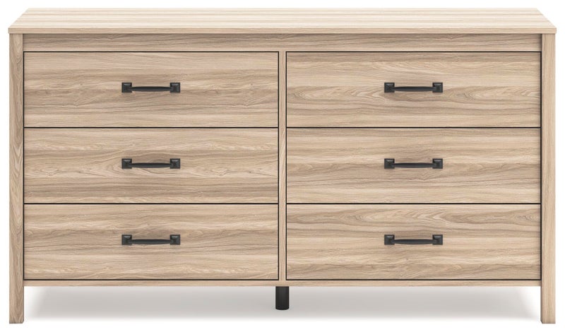 Battelle 6 Drawer Dresser, Tan