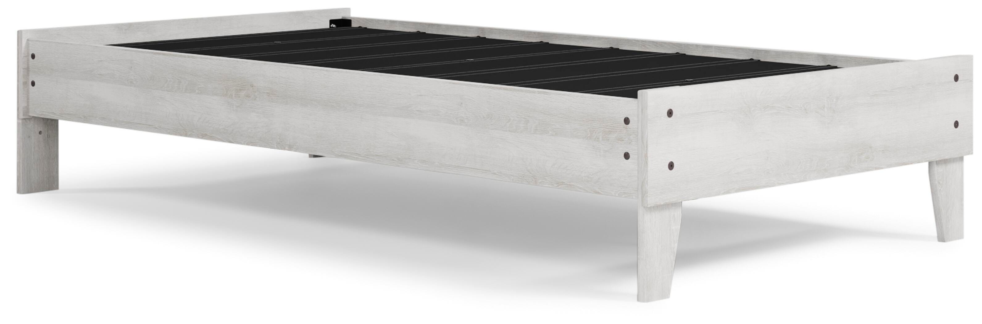 Shawburn Twin Platform Bed, Whitewash, large