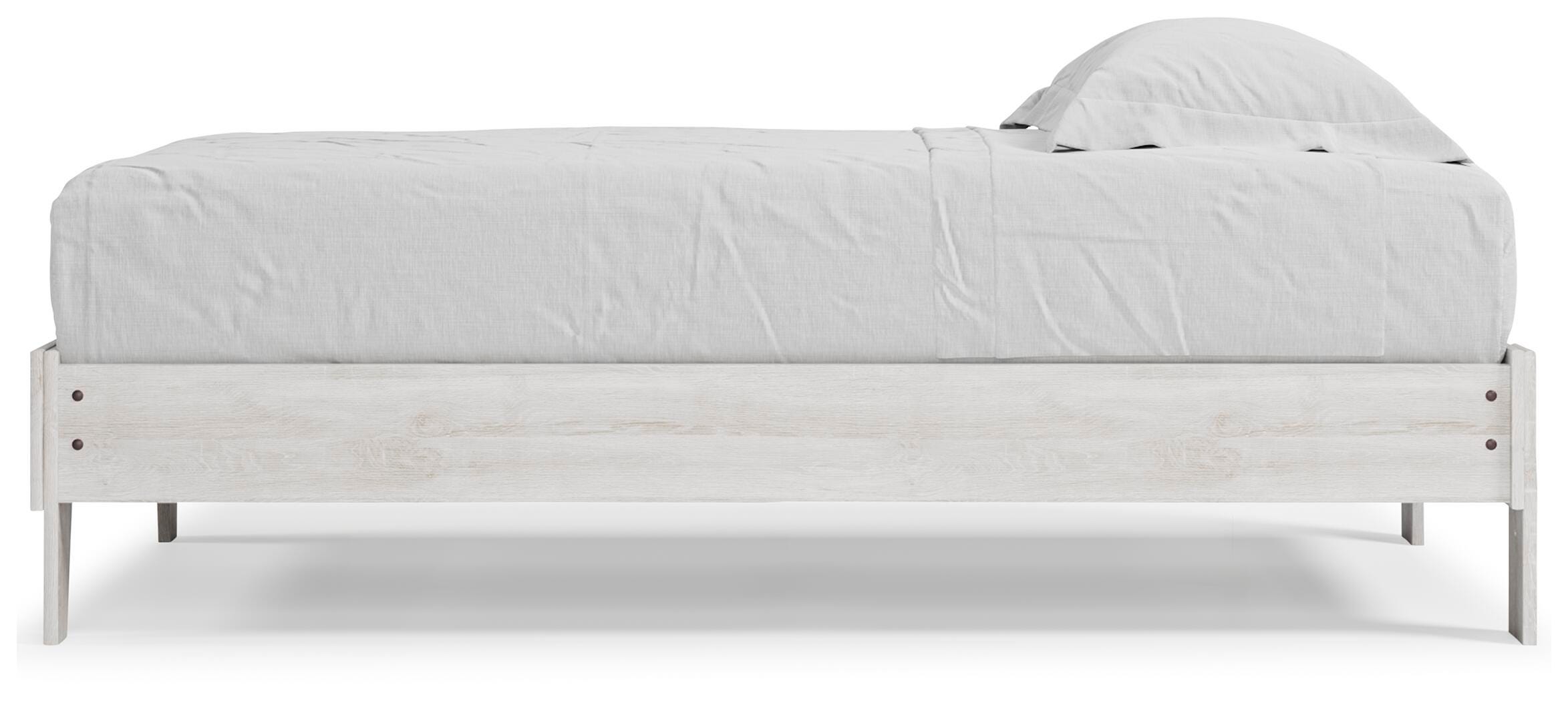 Shawburn Twin Platform Bed, Whitewash, large