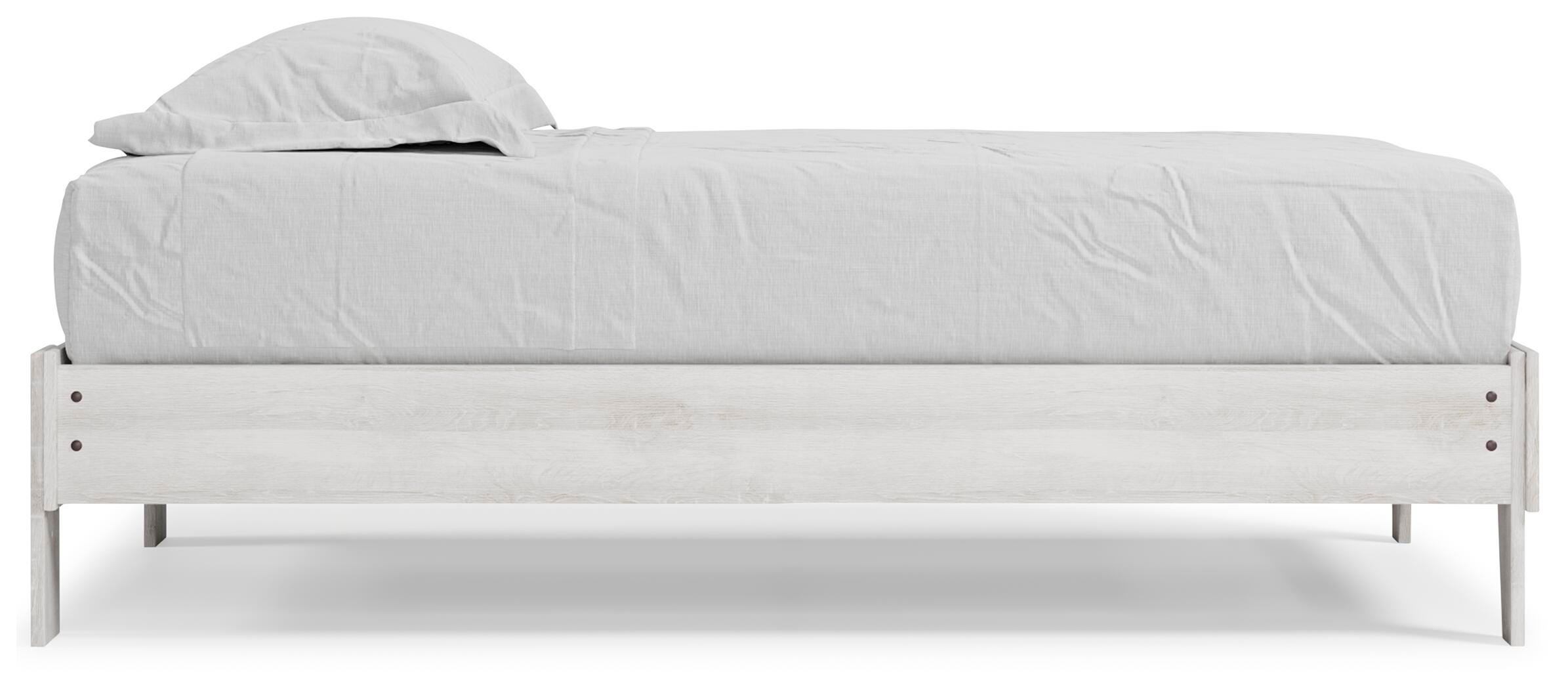Shawburn Twin Platform Bed, Whitewash, large