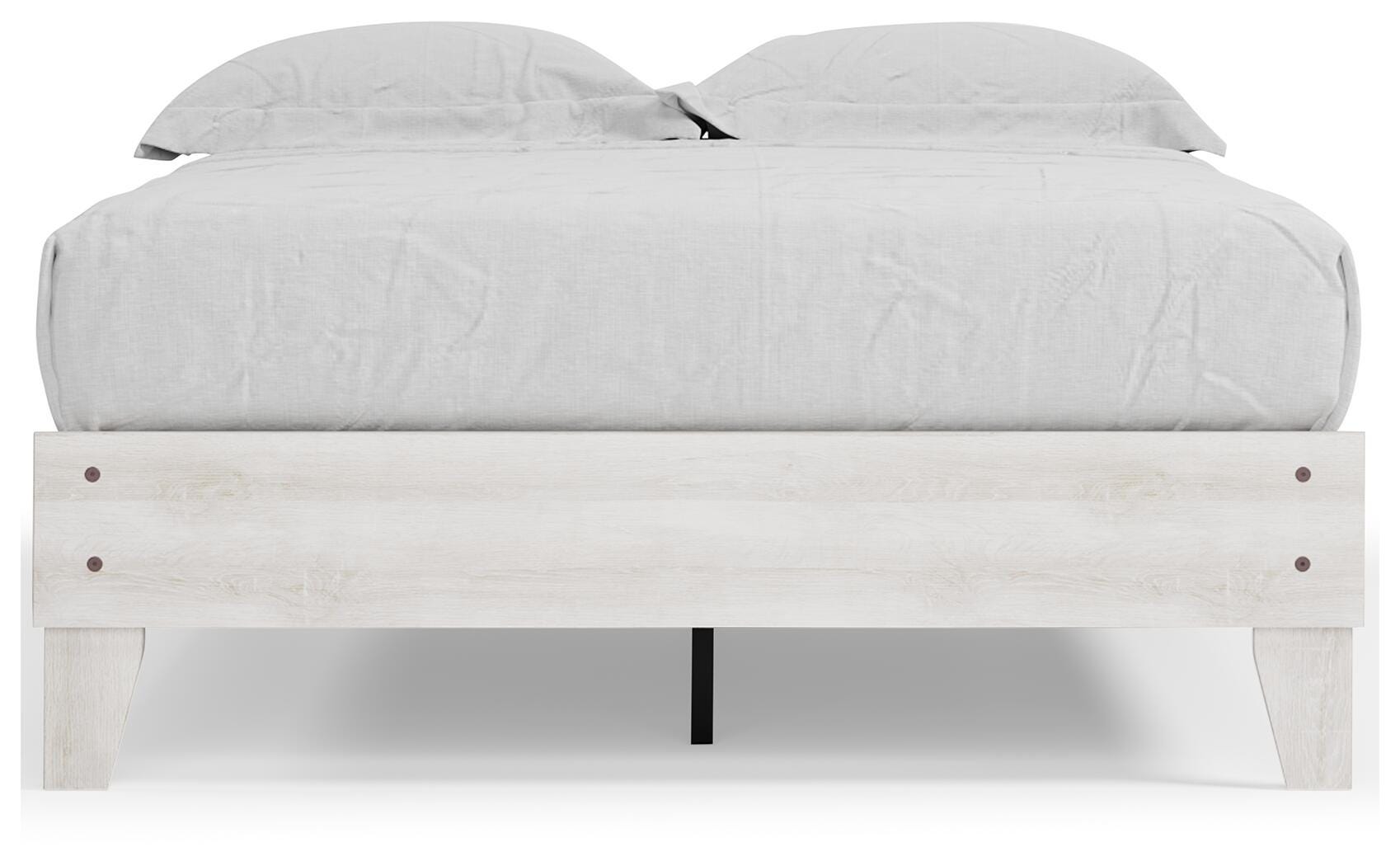 Shawburn Full Platform Bed, Whitewash, large