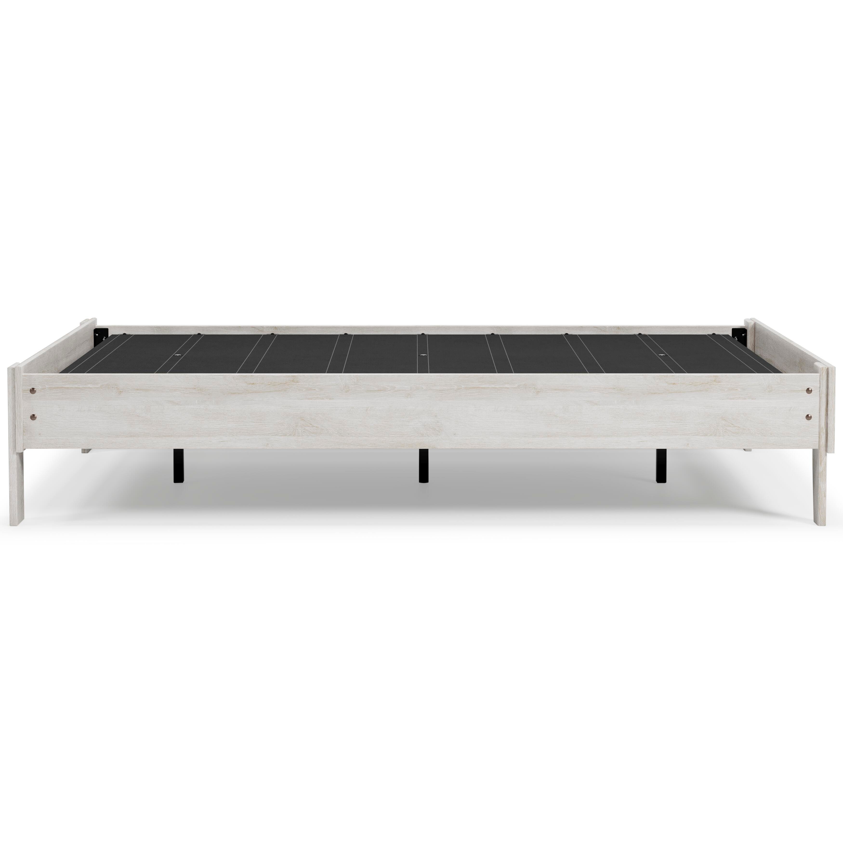Shawburn Full Platform Bed with Mattress, Whitewash, large