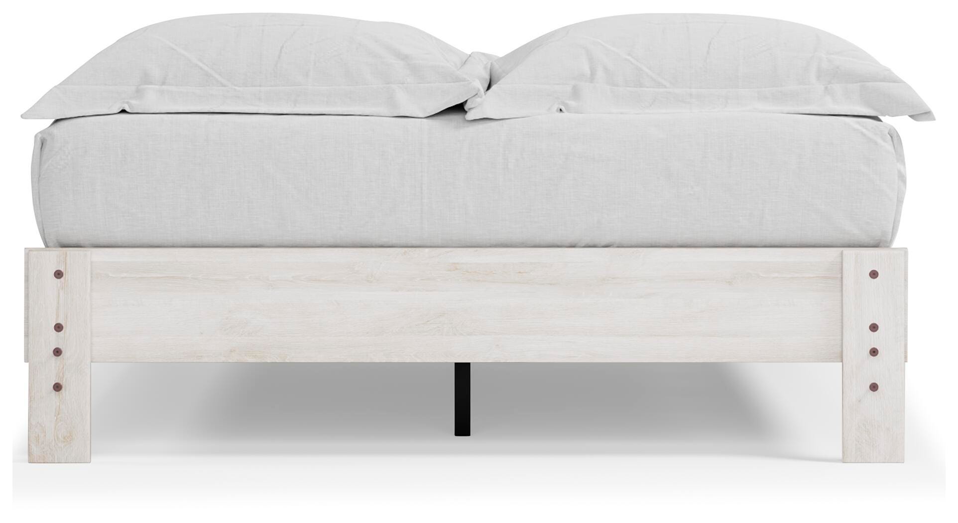 Shawburn Queen Platform Bed, Whitewash, large