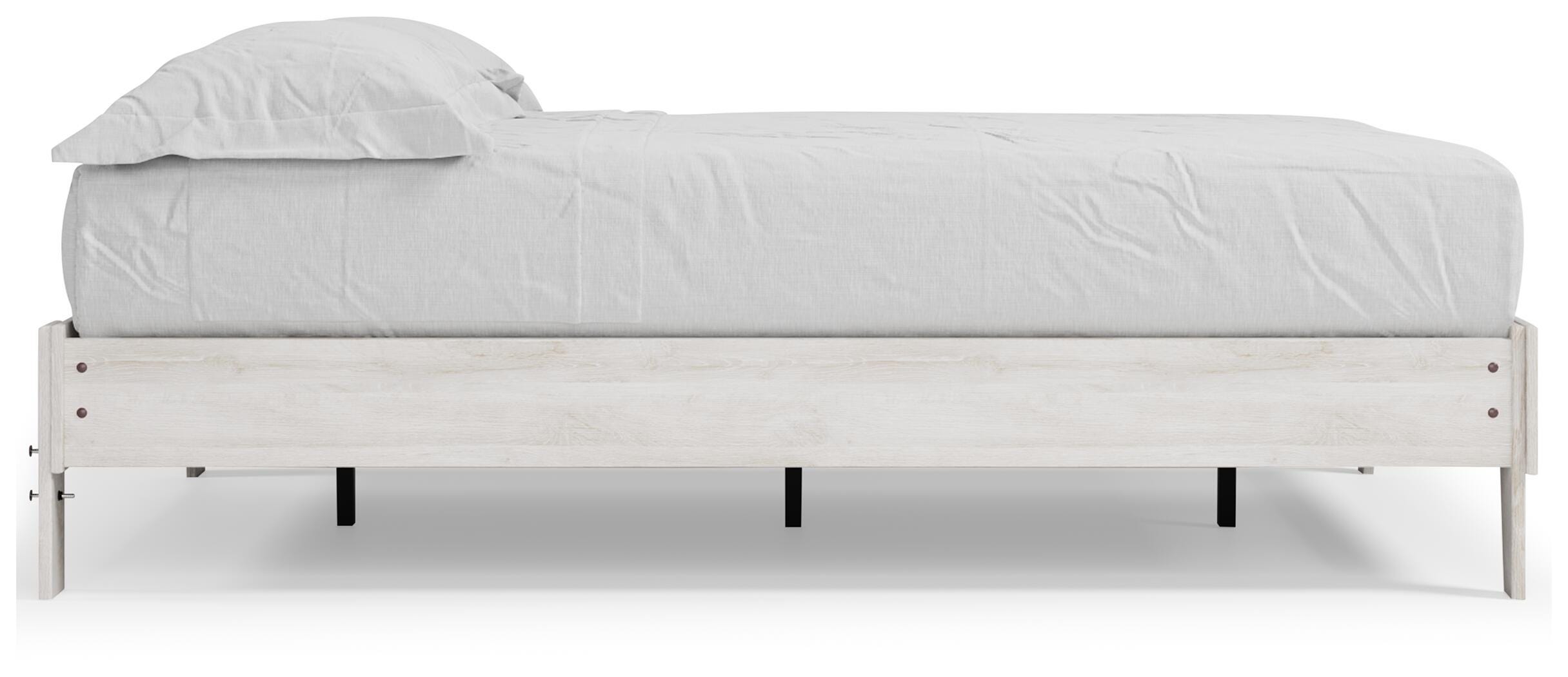 Shawburn Queen Platform Bed, Whitewash, large