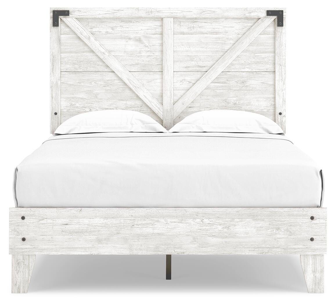 Cama de plataforma con paneles cruzados Shawburn Full - image 3