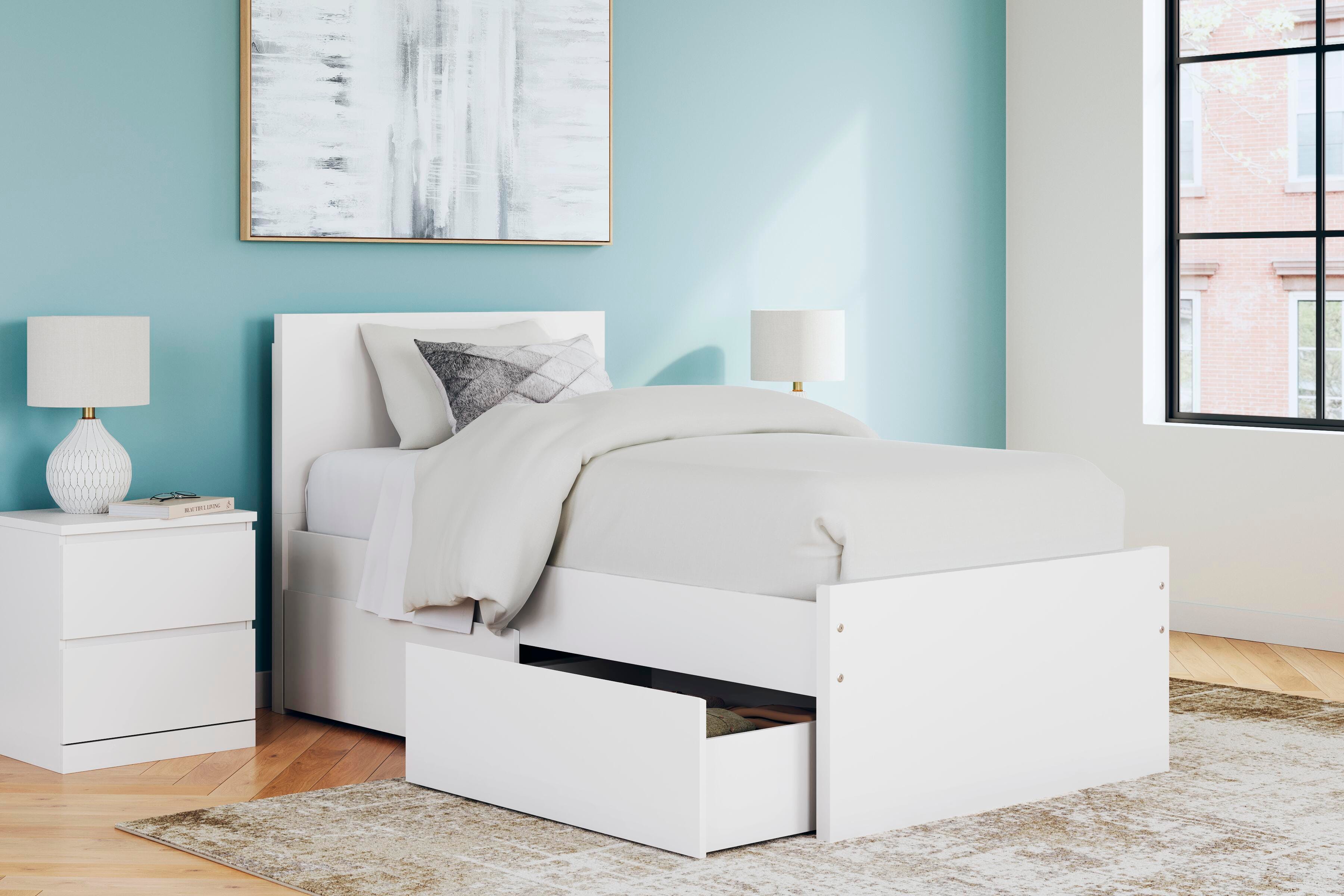 Onita Twin Panel Platform Bed with 1 Side Storage - image 10