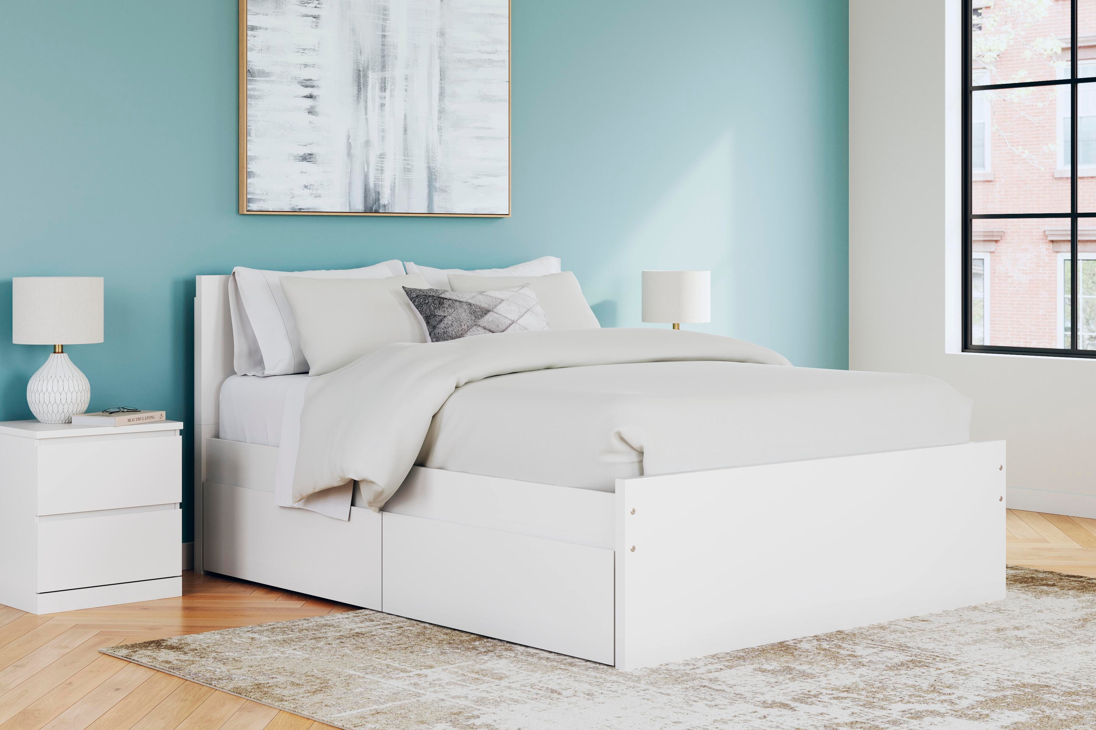 Onita Queen Panel Platform Bed with 2 Side Storage - image 1