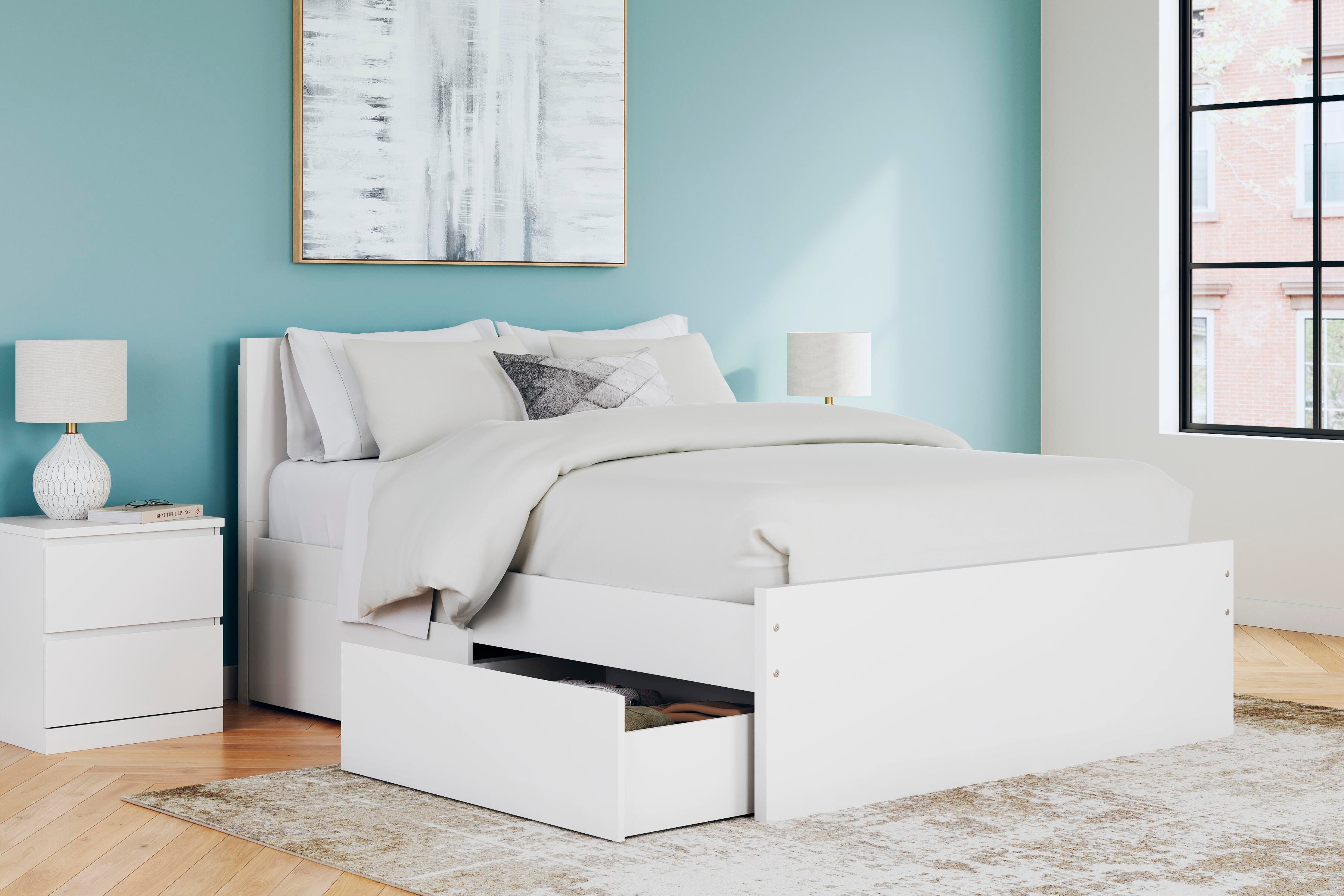 Base de cama con plataforma Onita Queen con 2 cajones de almacenamiento laterales - image 10
