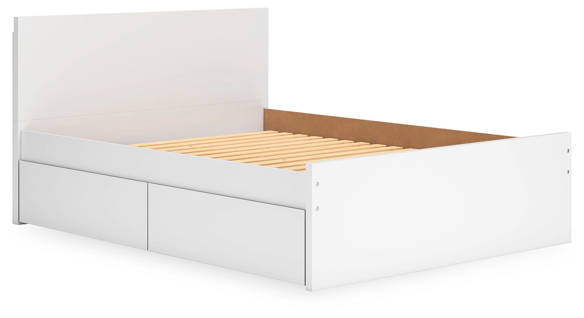 Cama de plataforma con panel tamaño queen Onita con 1 espacio de almacenamiento lateral - image 3