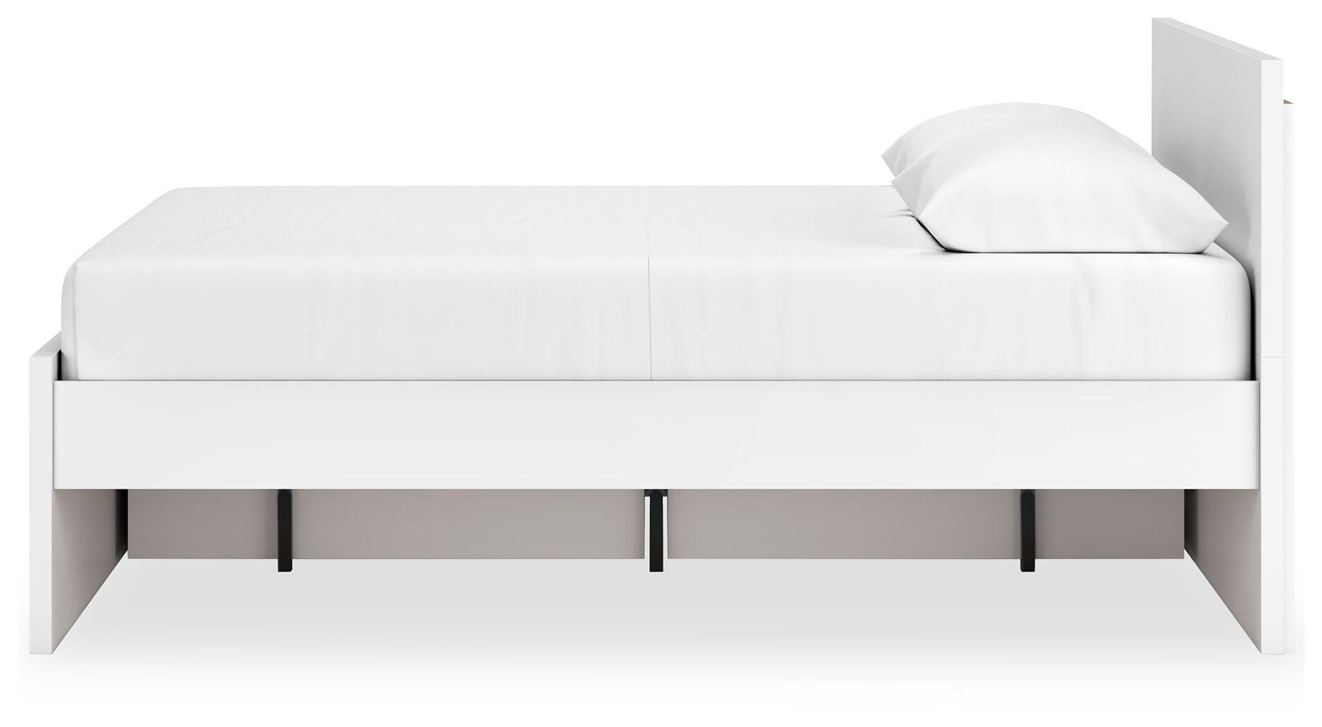 Cama de plataforma con panel tamaño queen Onita con 1 espacio de almacenamiento lateral - image 7