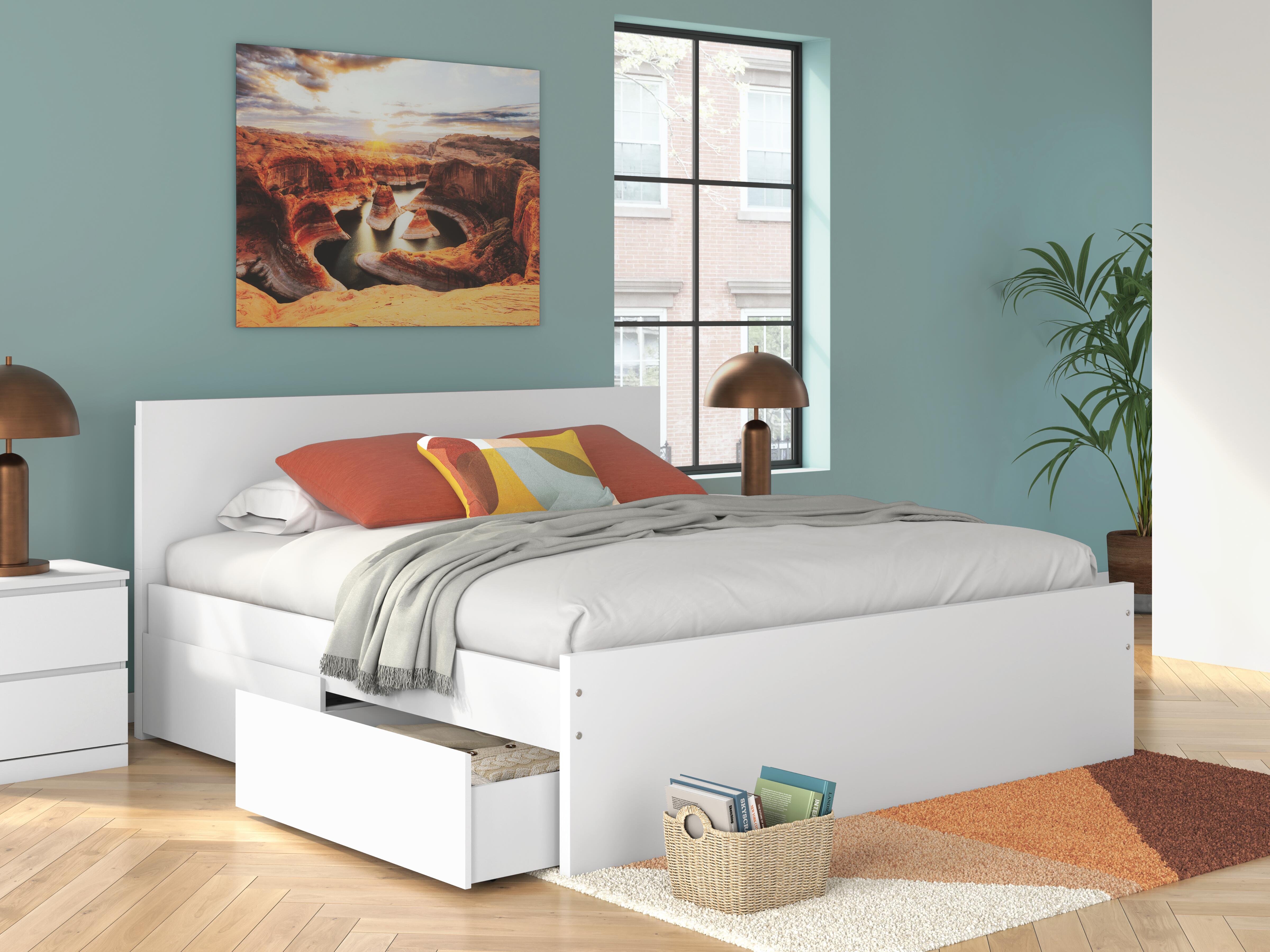 Onita King Panel Platform Bed with 2 Side Storage - image 1