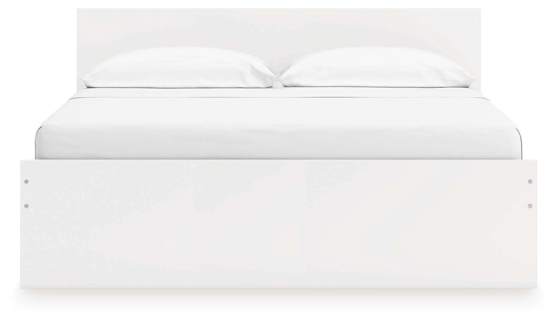 Cama de plataforma Onita King con panel y almacenamiento - image 5