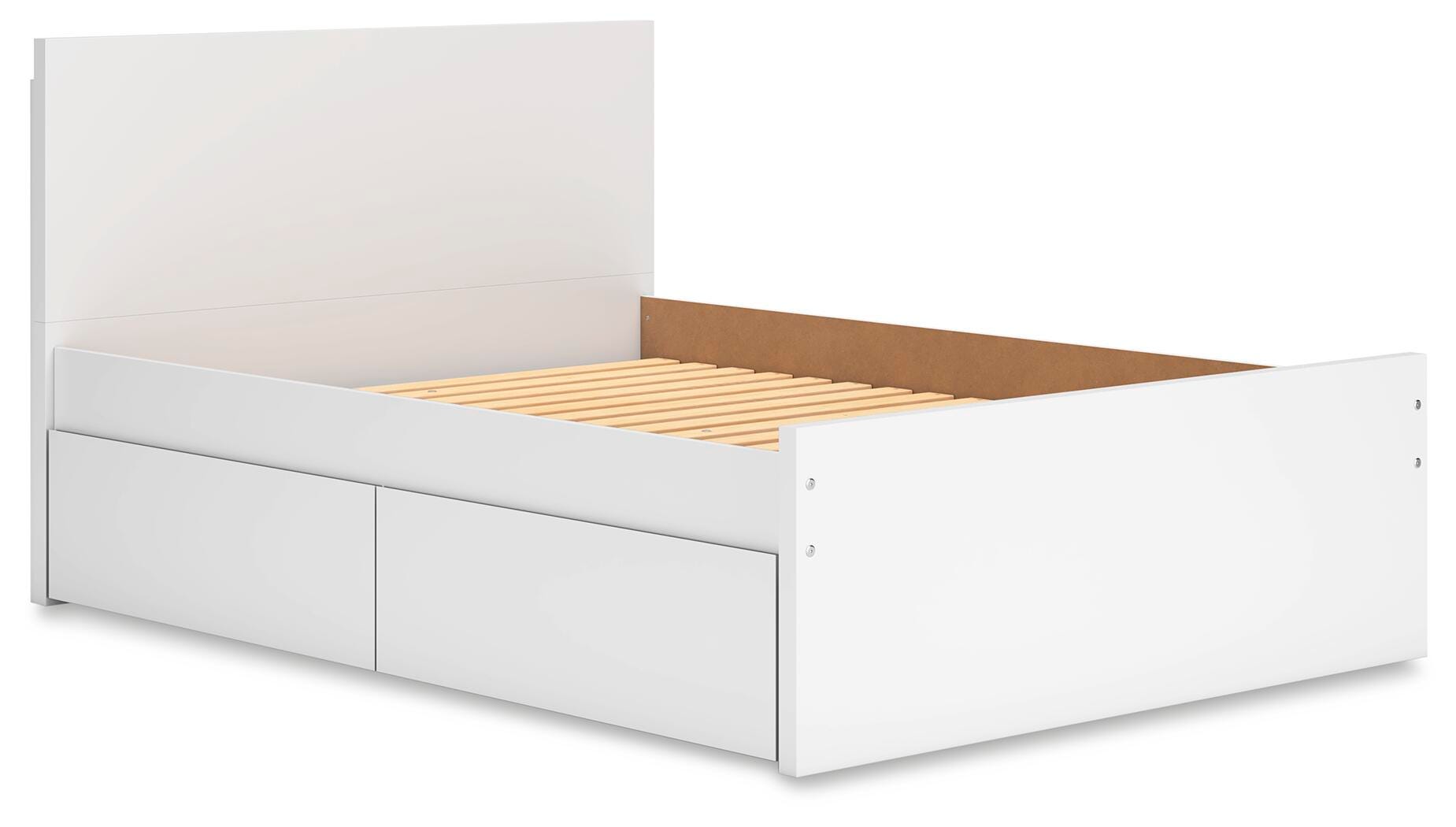 Cama de plataforma Onita de panel completo con 2 espacios de almacenamiento laterales - image 3
