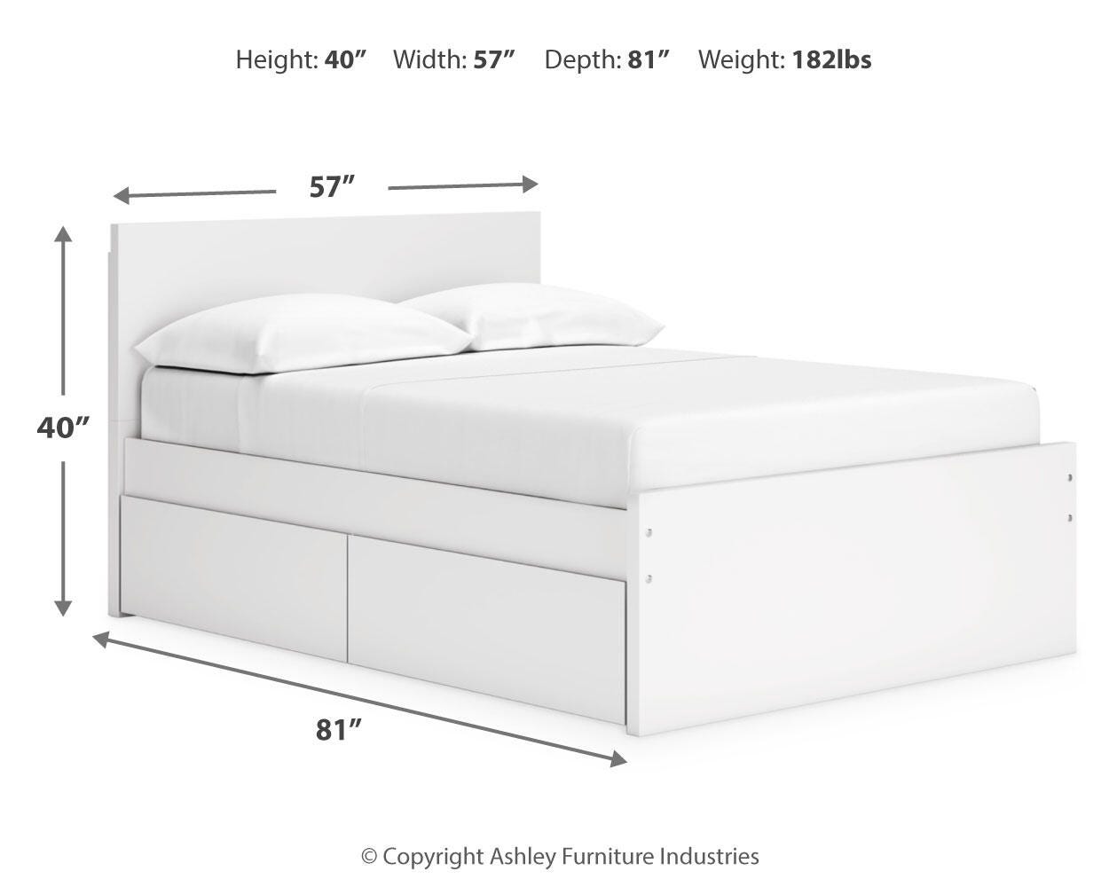 Onita Full Panel Platform Bed with 2 Side Storage - image 12