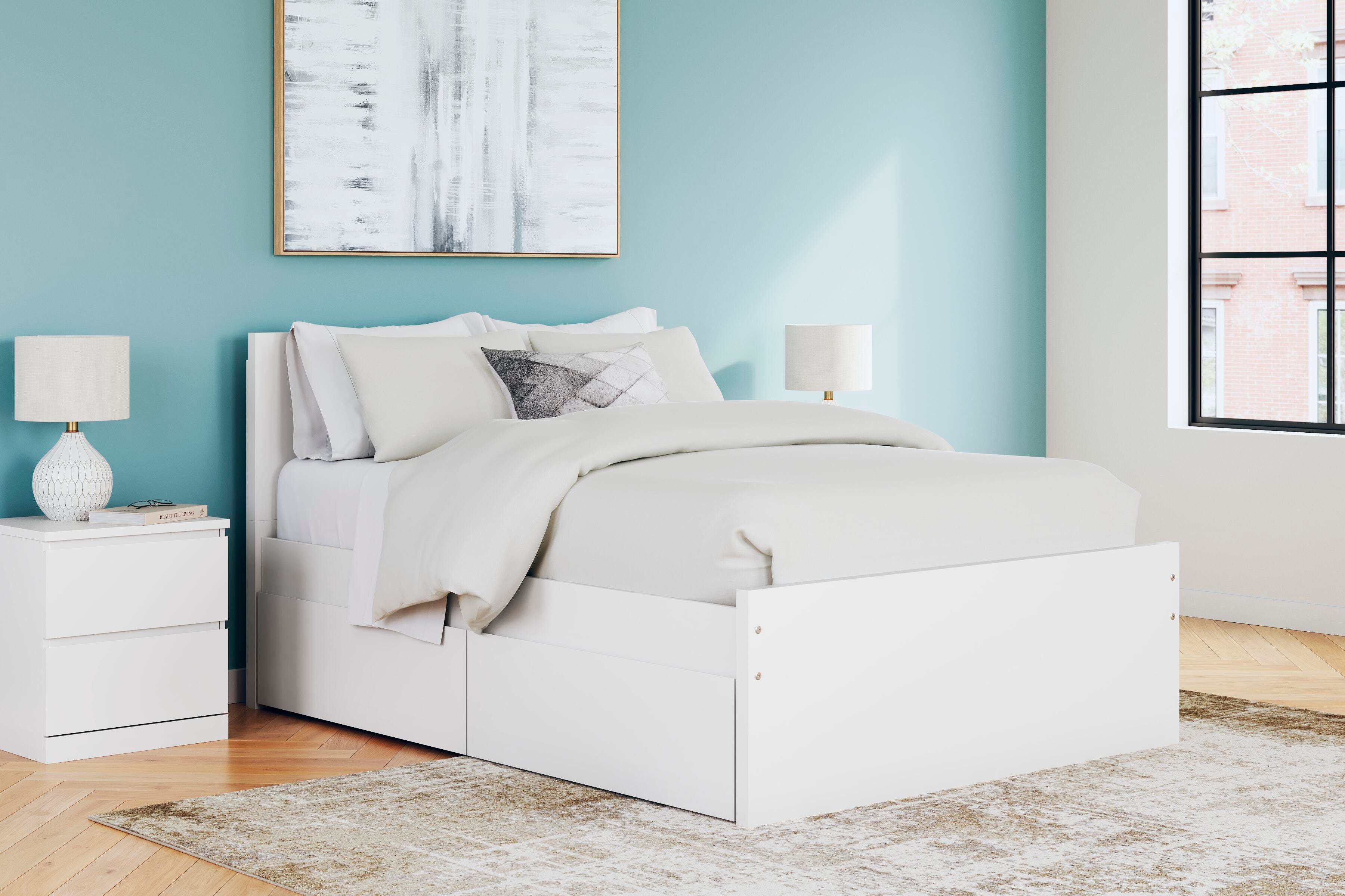 Onita Full Panel Platform Bed with 2 Side Storage - image 1