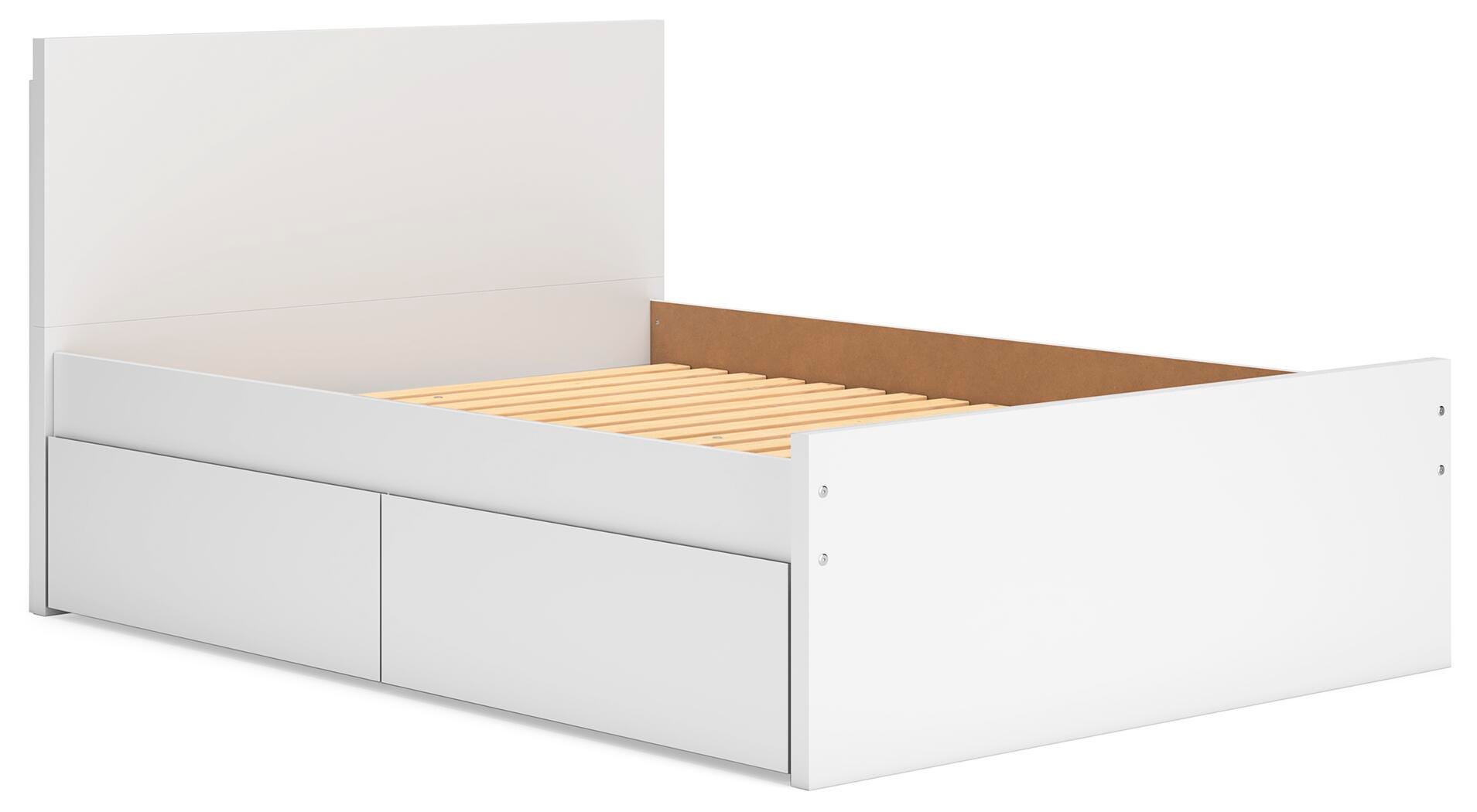 Cama de plataforma Onita con panel completo y 1 cajón de almacenamiento lateral - image 2