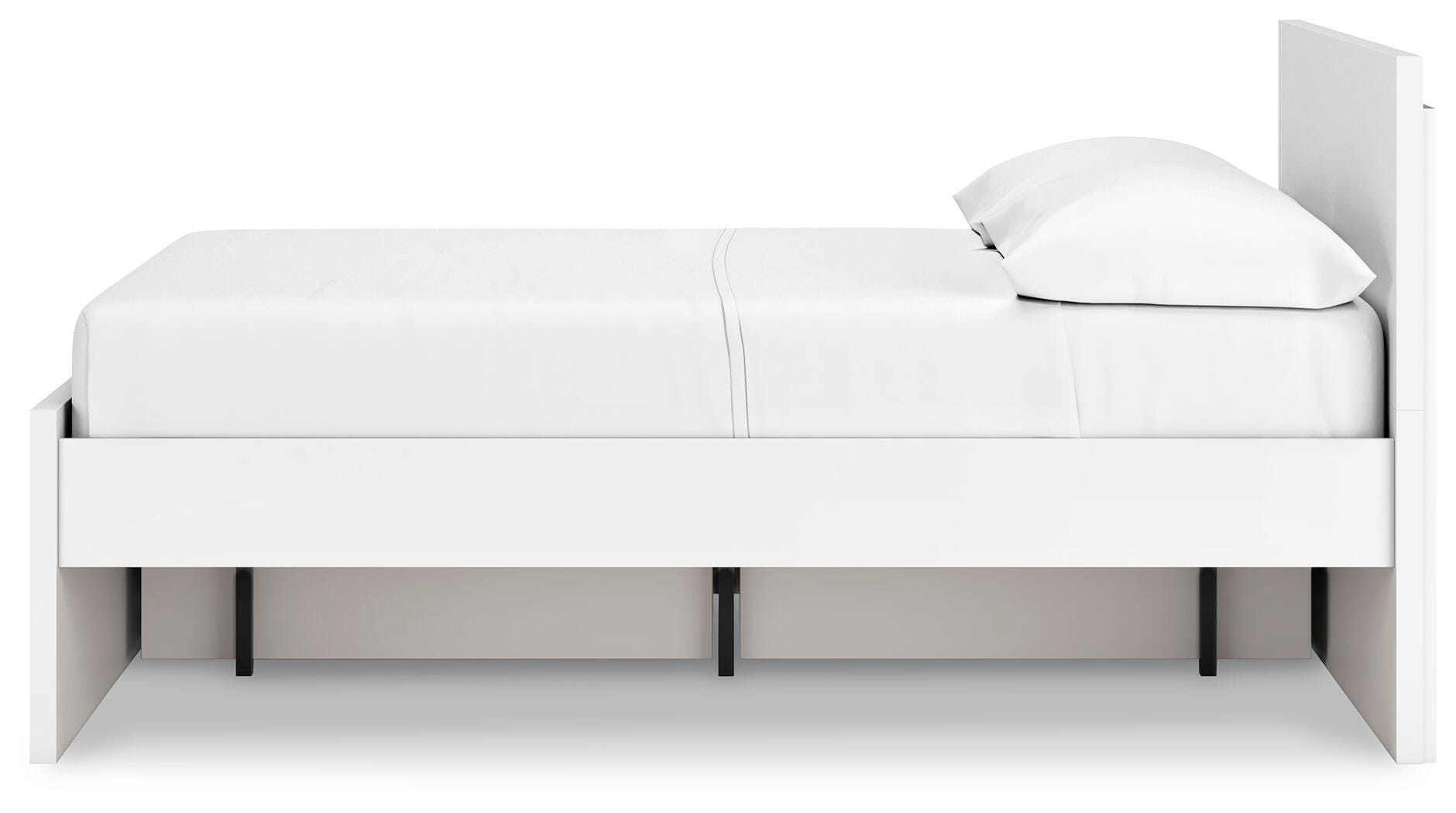 Cama de plataforma Onita con panel completo y 1 cajón de almacenamiento lateral - image 7