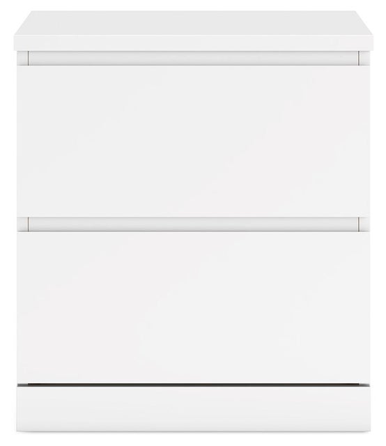 Onita 19" 2 Drawer Nightstand, White