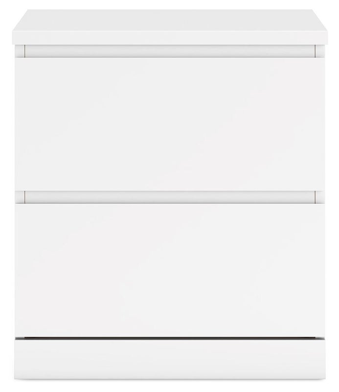 Onita 19" 2 Drawer Nightstand, White