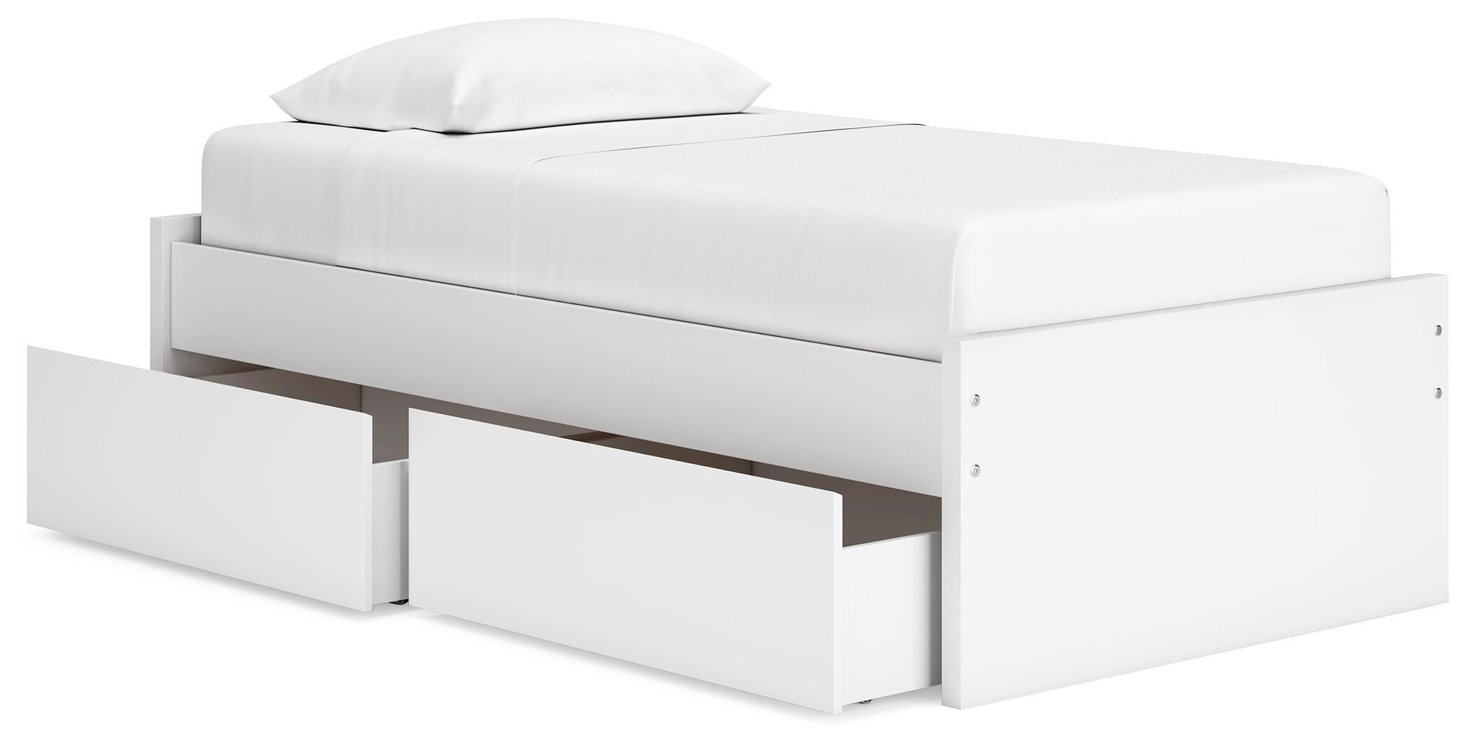 Cama Onita Twin con plataforma y 1 espacio de almacenamiento lateral - image 5