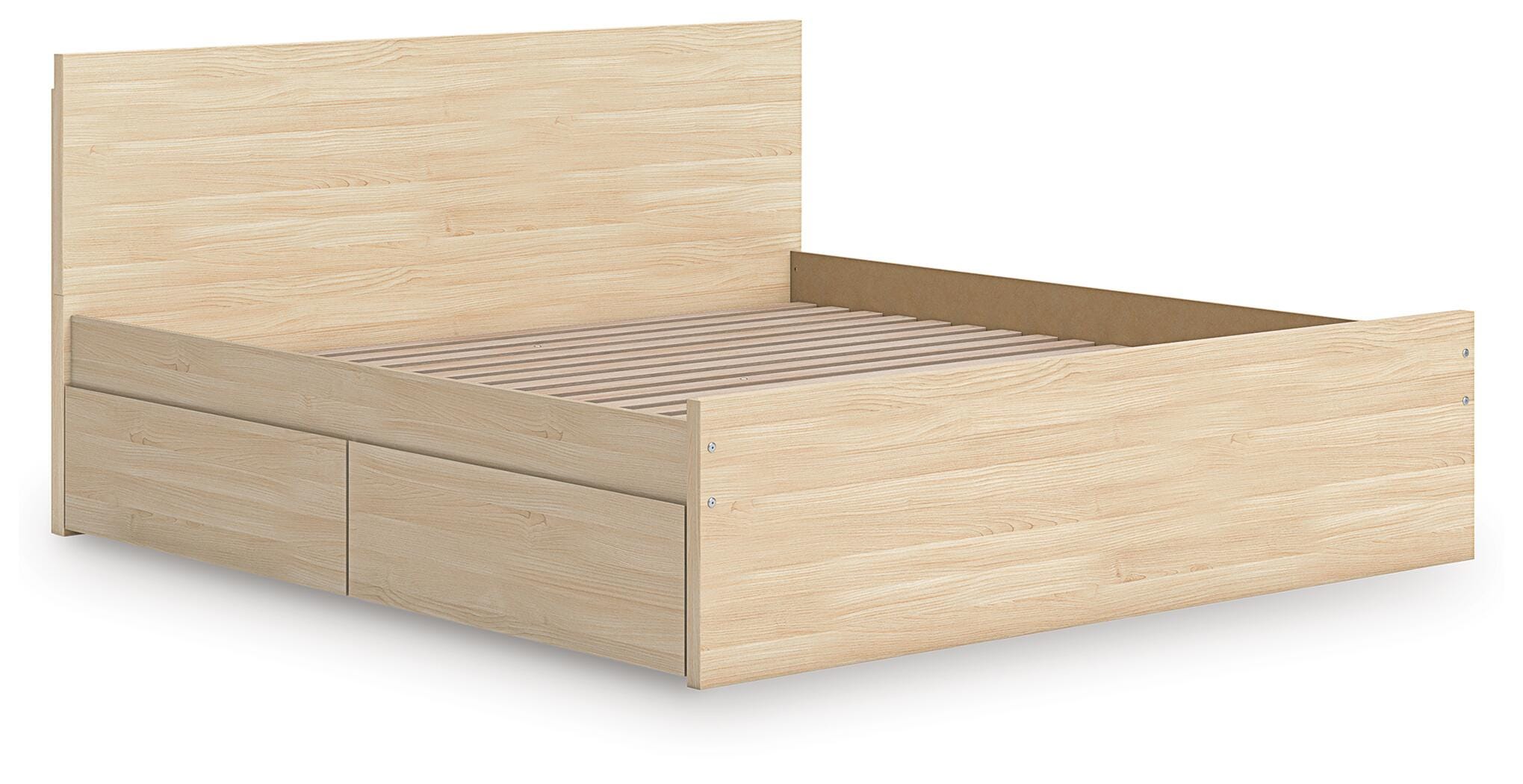 Base de cama con plataforma Onita Queen con 2 cajones de almacenamiento laterales - image 3