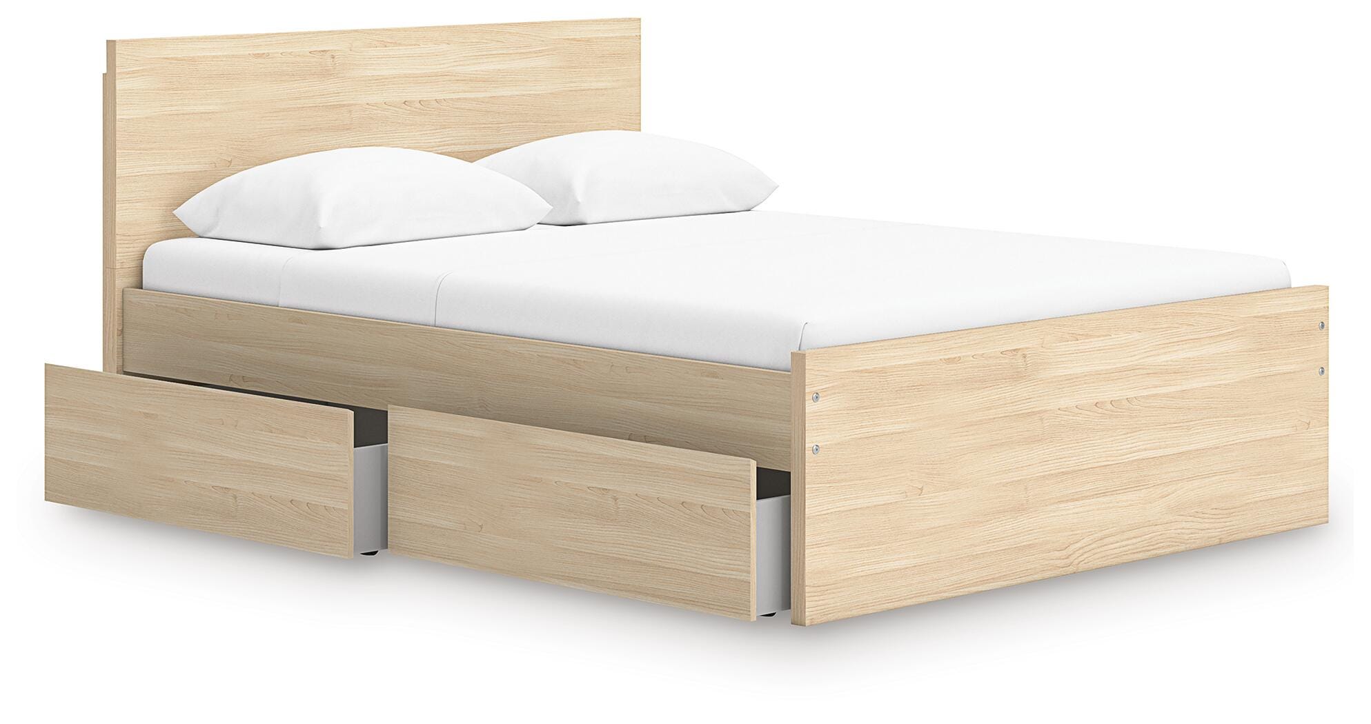 Onita Queen Panel Platform Bed with 1 Side Storage - image 3