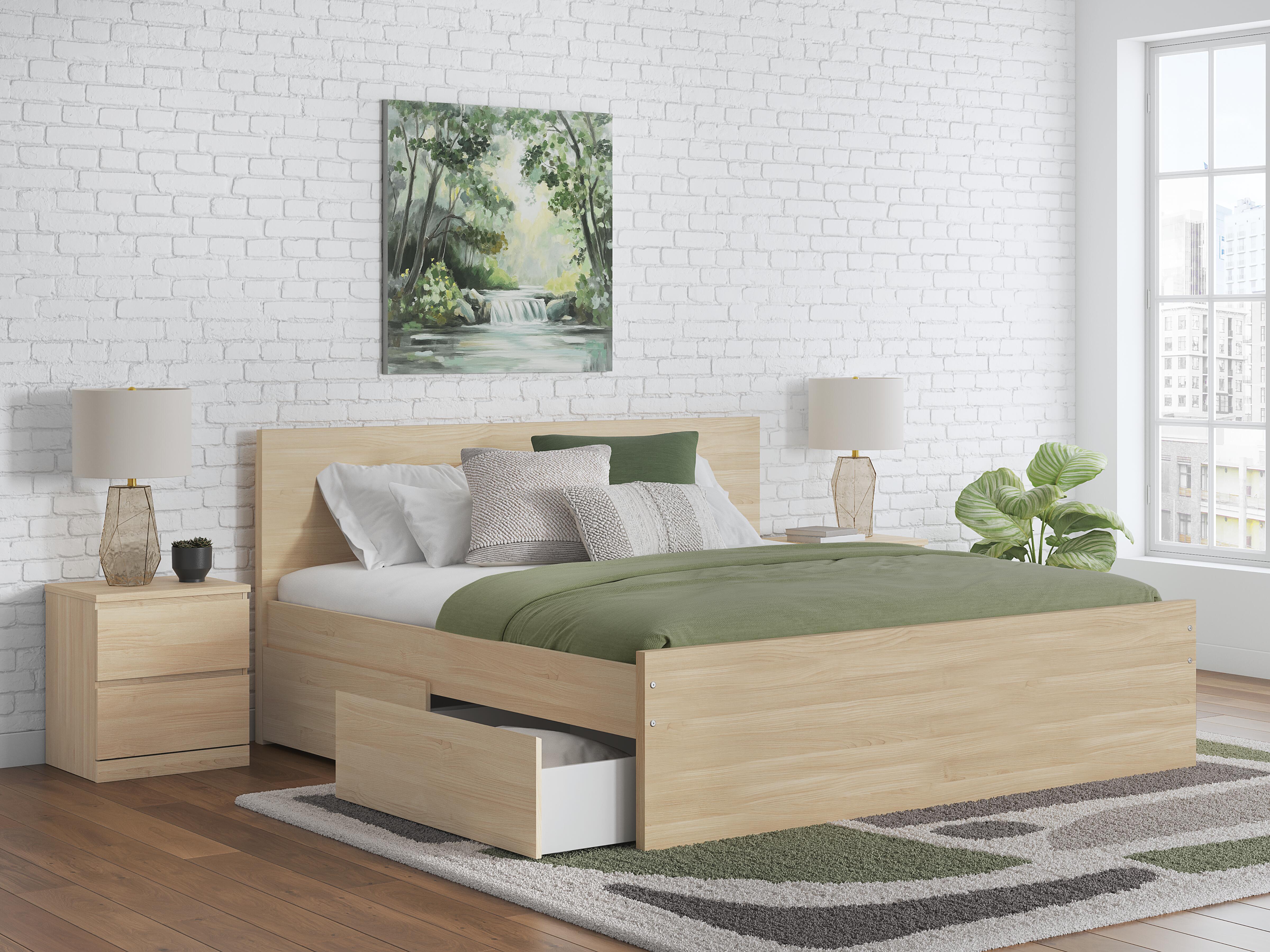 Onita Queen Panel Platform Bed with 1 Side Storage - image 2
