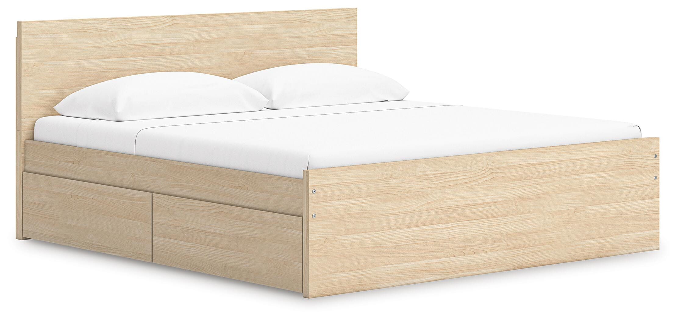 Onita King Panel Platform Bed with 1 Side Storage - image 1