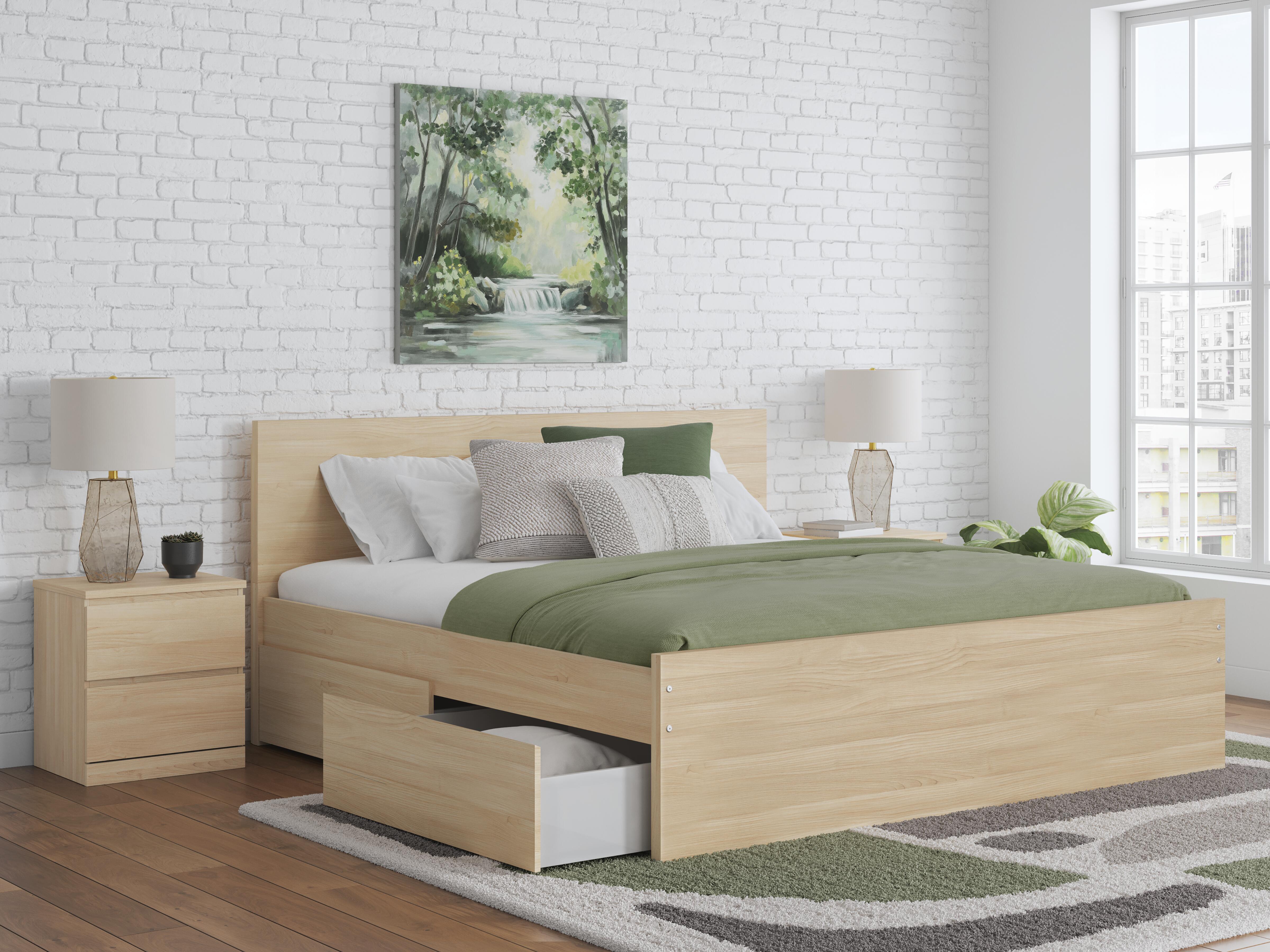 Onita King Panel Platform Bed with 1 Side Storage - image 2